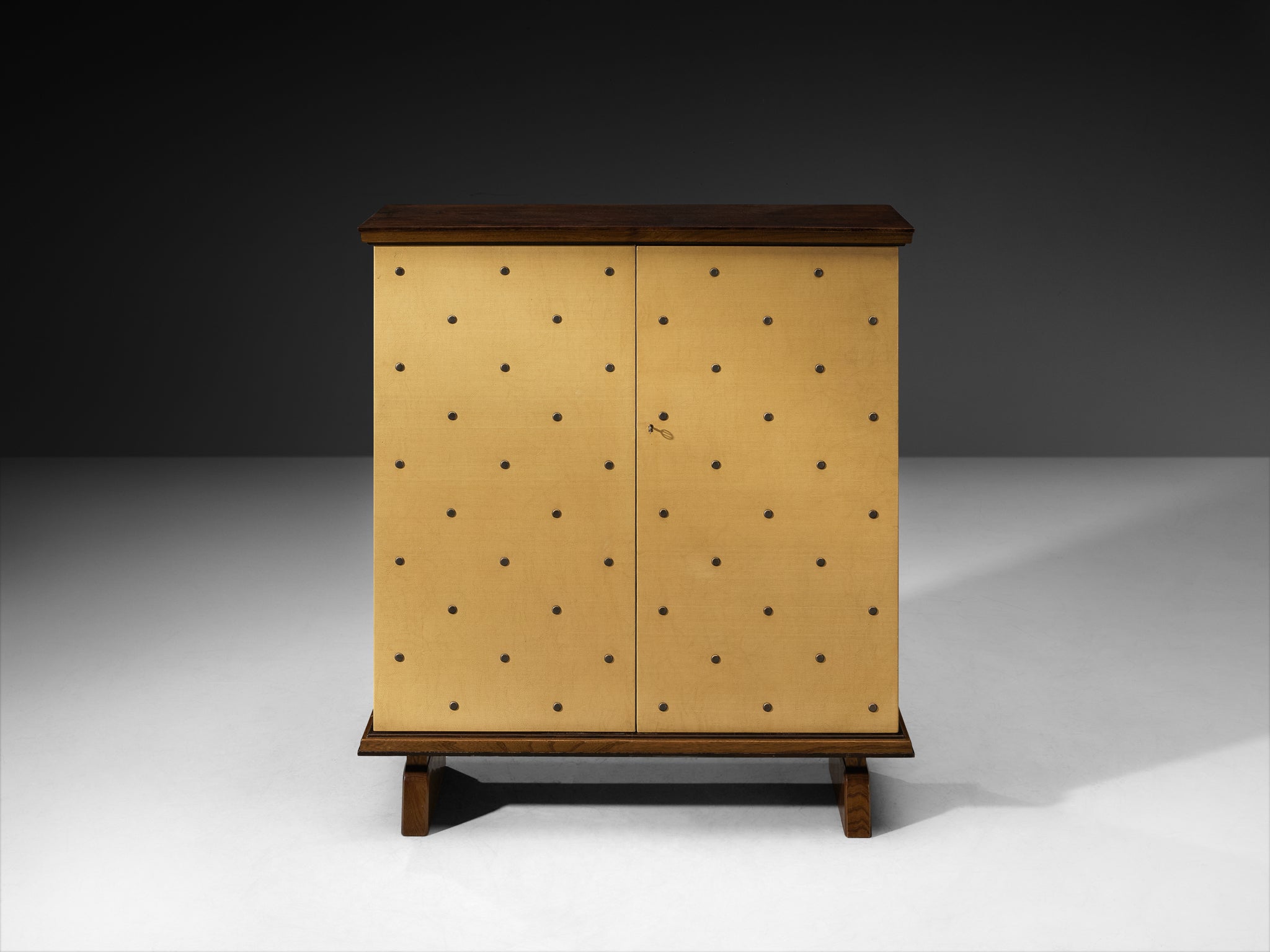 Otto Schulz for Boet Rare Cabinet with Brass Nails Case pieces and storage cabinets Morentz