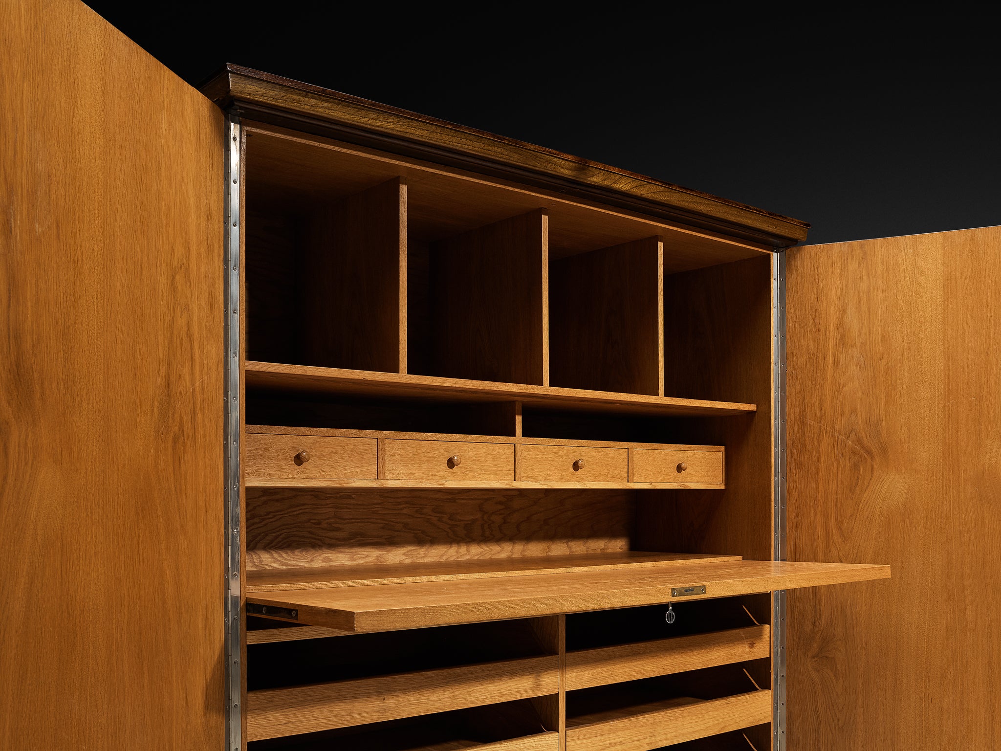 Otto Schulz for Boet Rare Cabinet with Brass Nails Case pieces and storage cabinets Morentz
