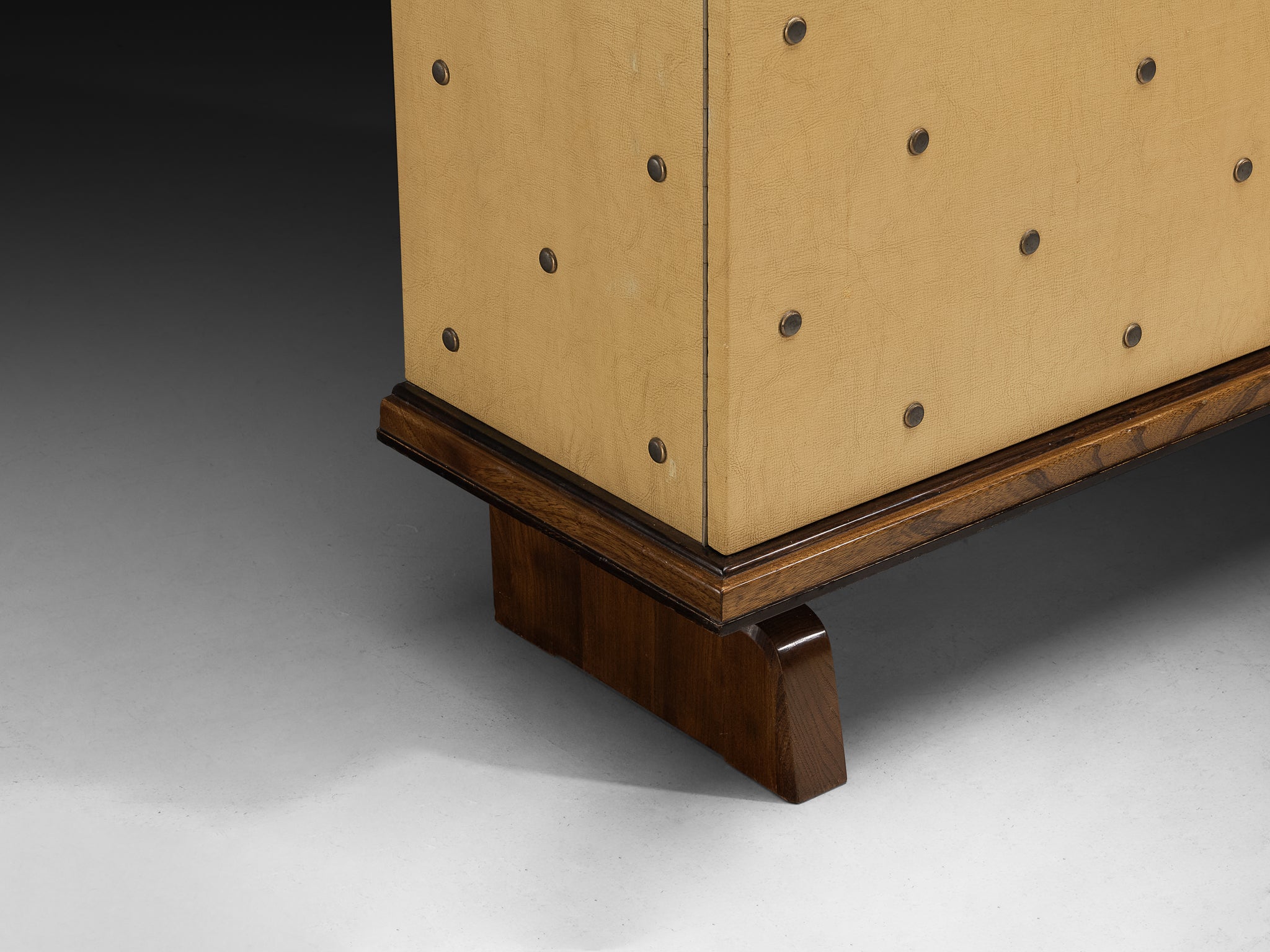Otto Schulz for Boet Rare Cabinet with Brass Nails Case pieces and storage cabinets Morentz