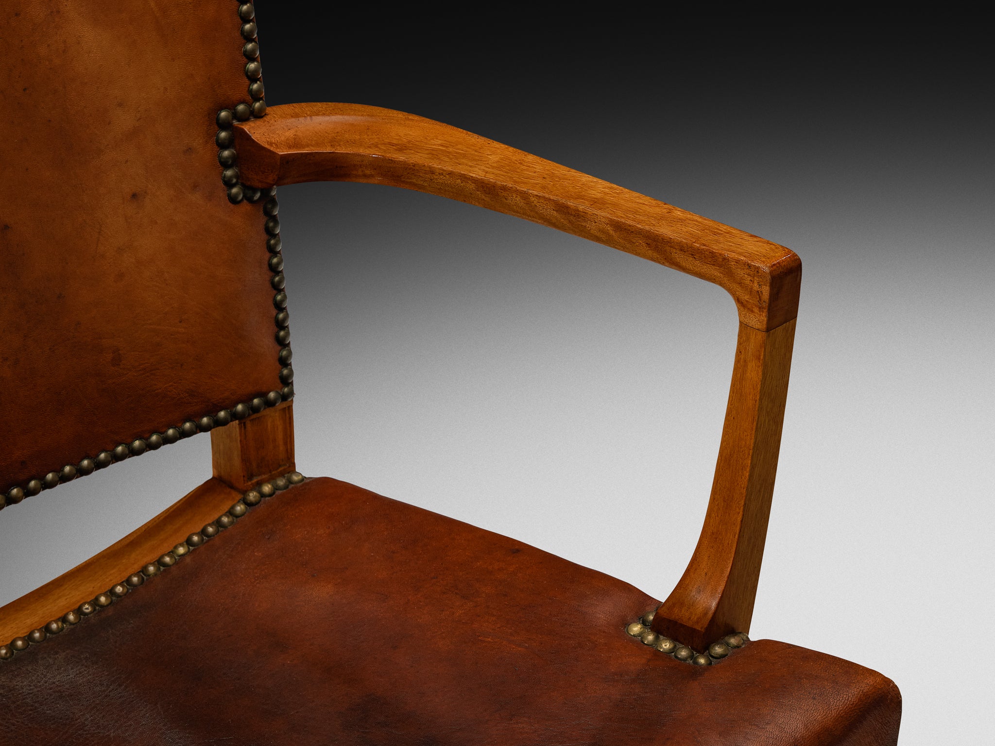 Kaare Klint Original Rare Set of Ten '3758A' Armchairs in Niger Leather Seating Morentz