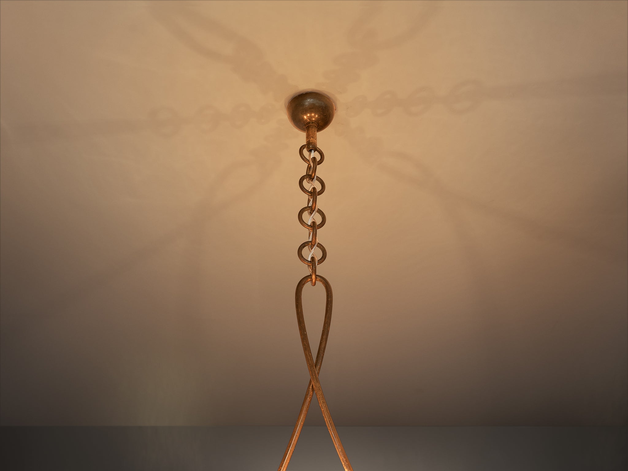 Barovier & Toso Italian Chandelier in Crystal Glass and Brass Lighting Morentz