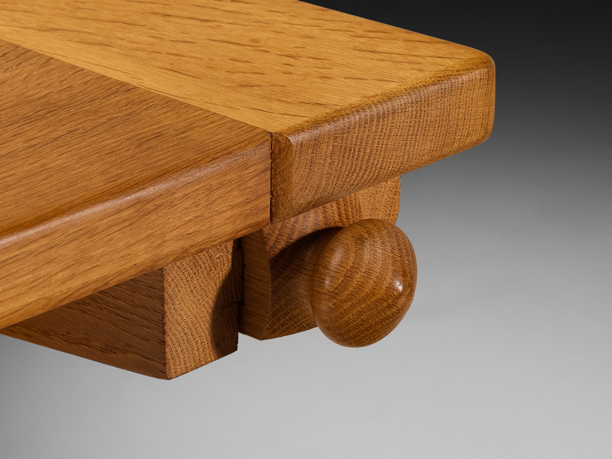 Guillerme & Chambron for Votre Maison Dining Table in Oak and Ceramic Tiles