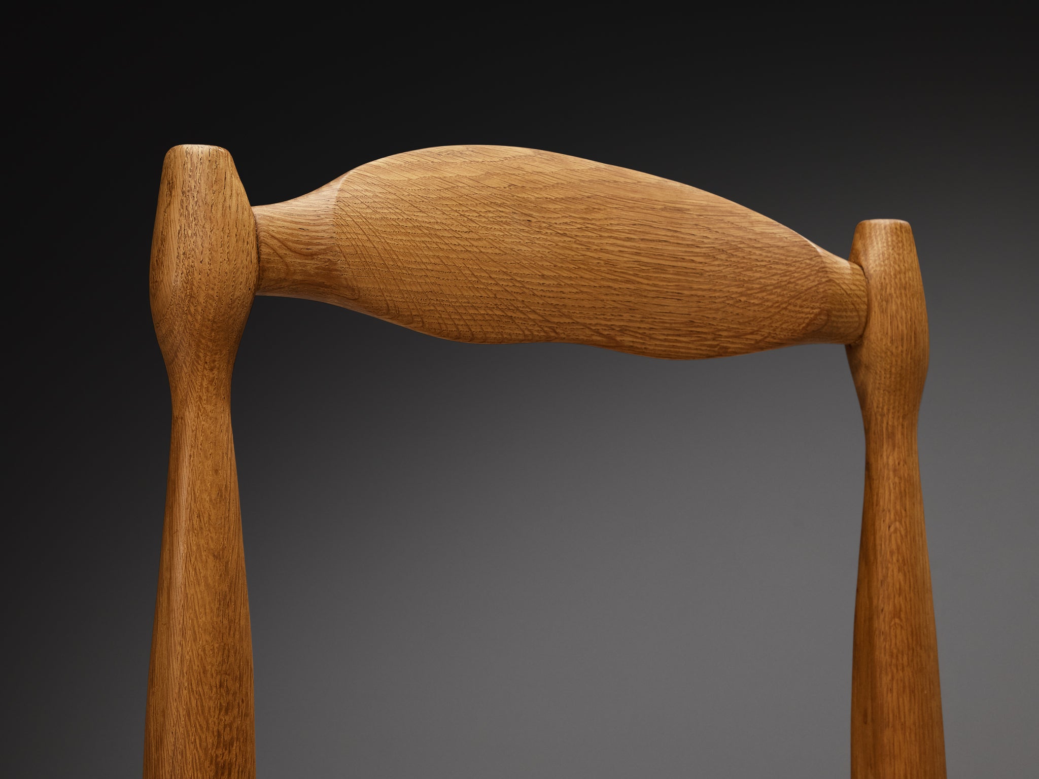Guillerme & Chambron Set of Six Dining Chairs in Solid Oak and Rush Seating Morentz