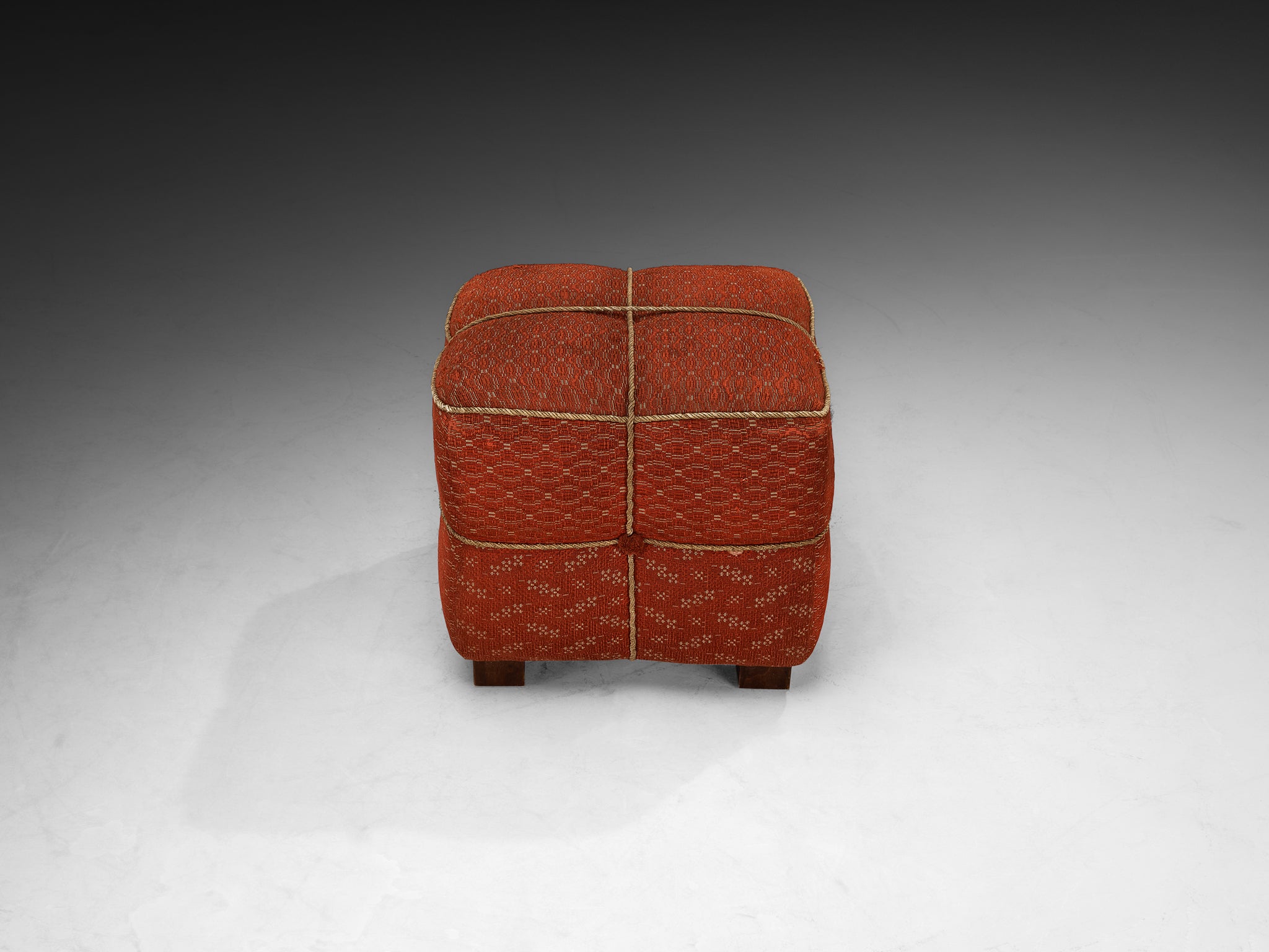 Jindrich Halabala Stools in Decorative Upholstery Seating Morentz