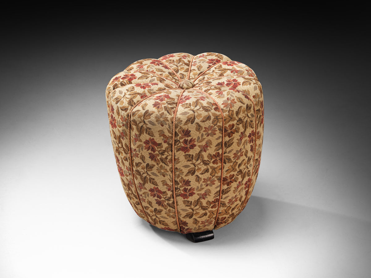 Jindrich Halabala Stools in Decorative Upholstery Seating Morentz