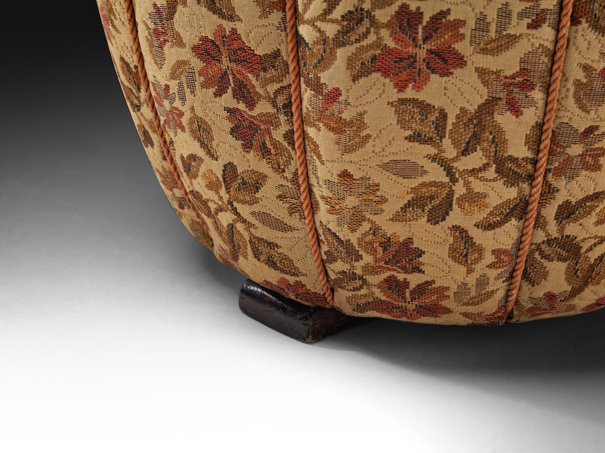 Jindrich Halabala Stools in Decorative Upholstery Seating Morentz