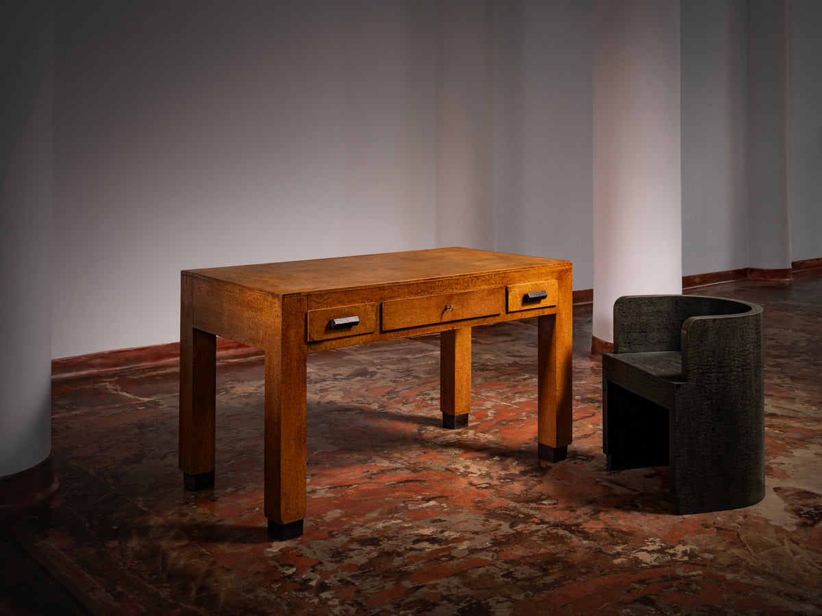 Giuseppe Pagano Pogatschnig & Gino Levi Montalcini for F.I.P. Desk in Buxus