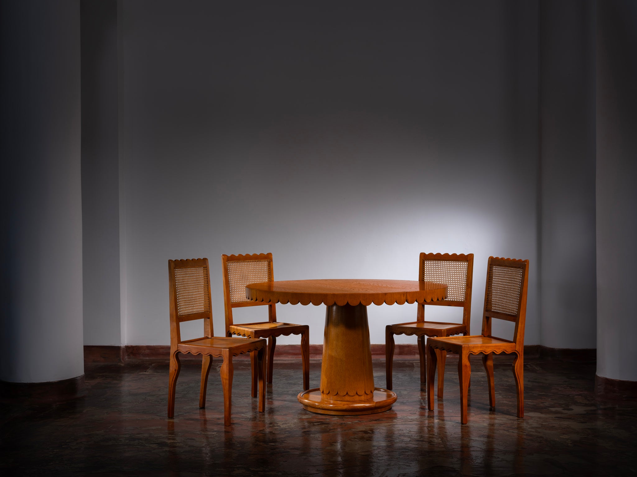 Paolo Buffa for Quarti Dining Table in Oak