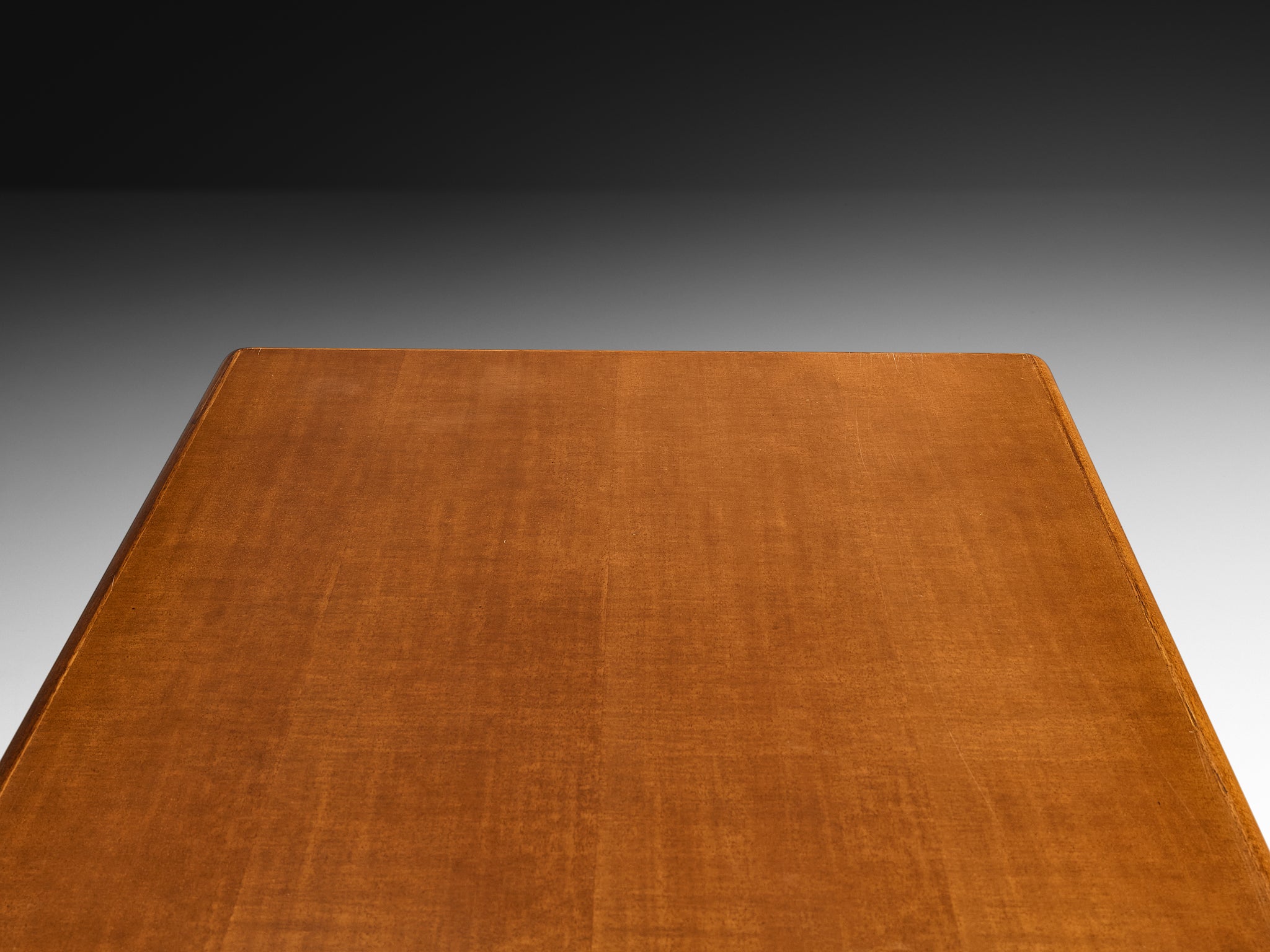 Postmodern Italian Dining Table in Walnut Tables Morentz