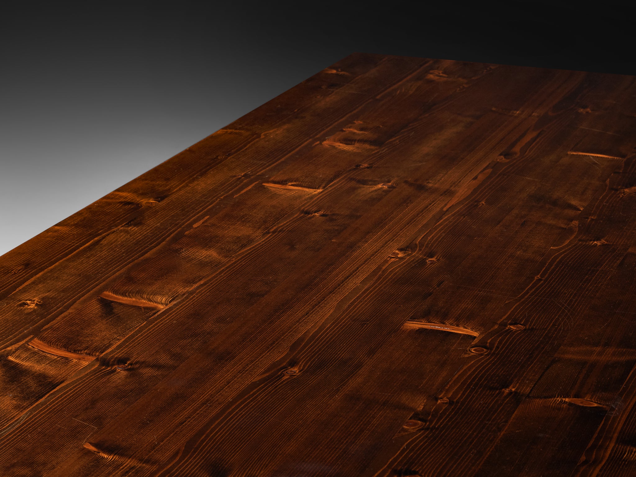 Georges Robert French Rustic Modern Dining Table in Pine Wood Tables Morentz