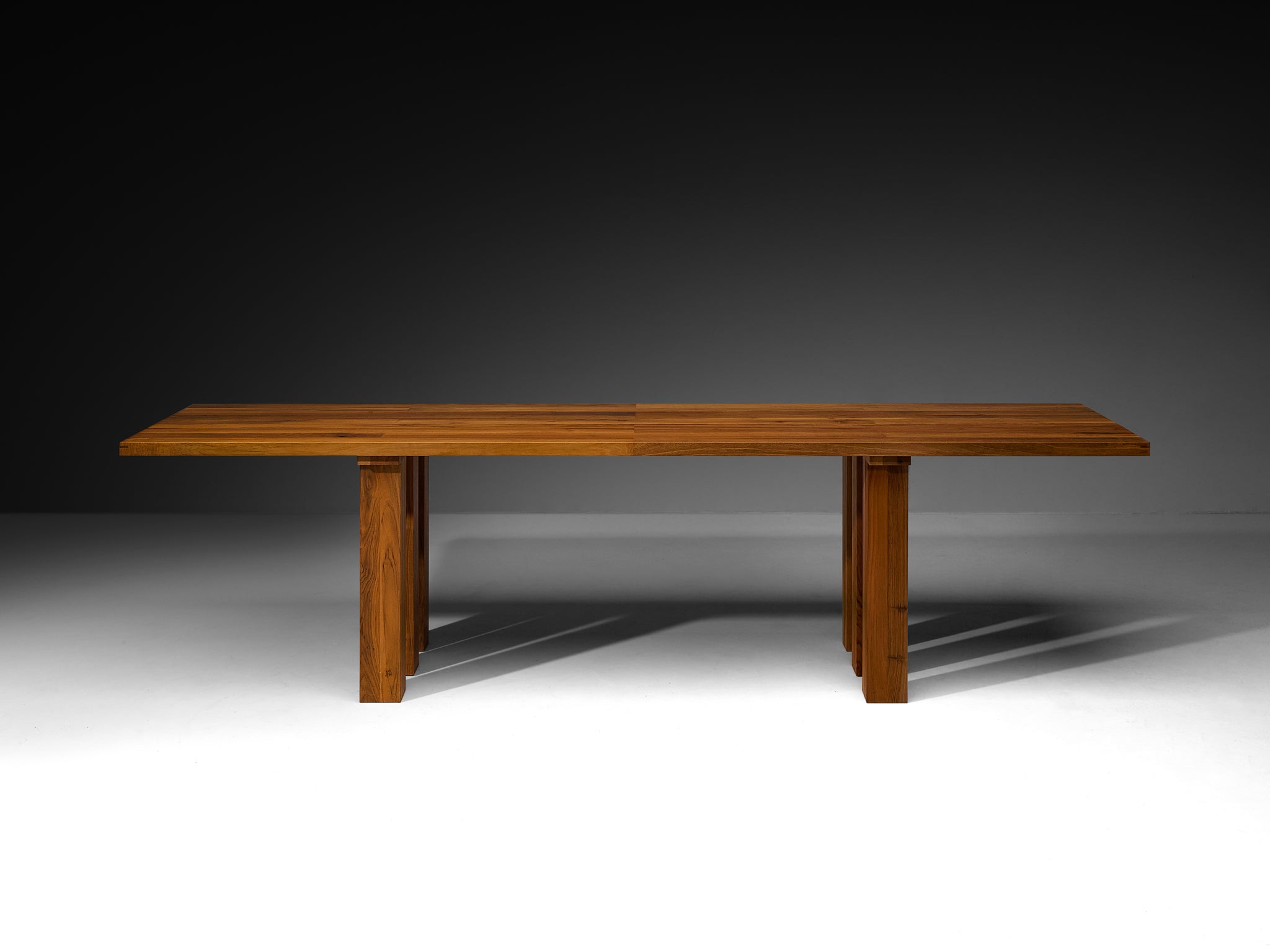 Mario Bellini for Cassina 'La Basilica' Dining Table in Walnut 280cm/110in