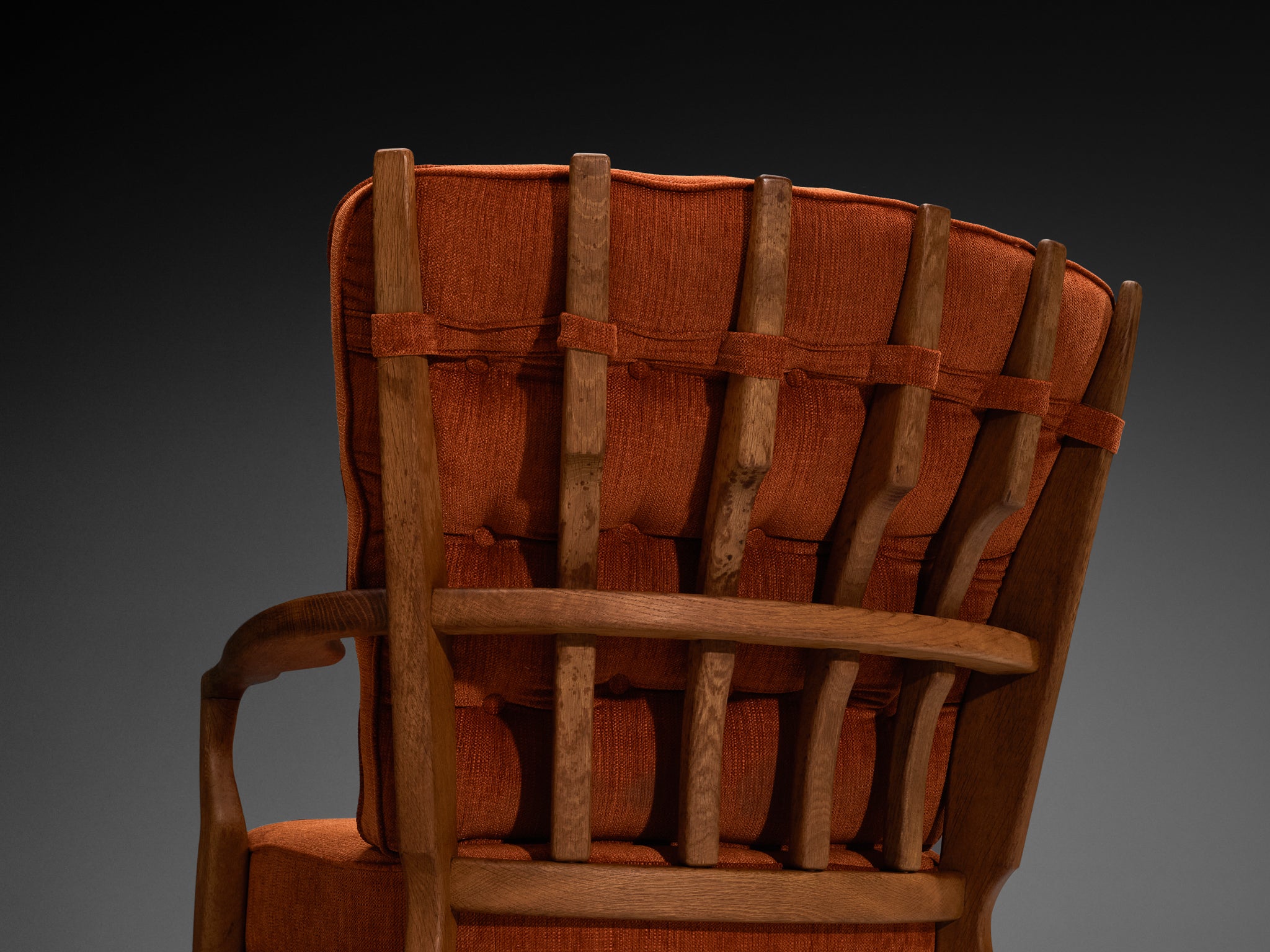 Guillerme & Chambron 'Romeo' Lounge Chair in Solid Oak Seating Morentz