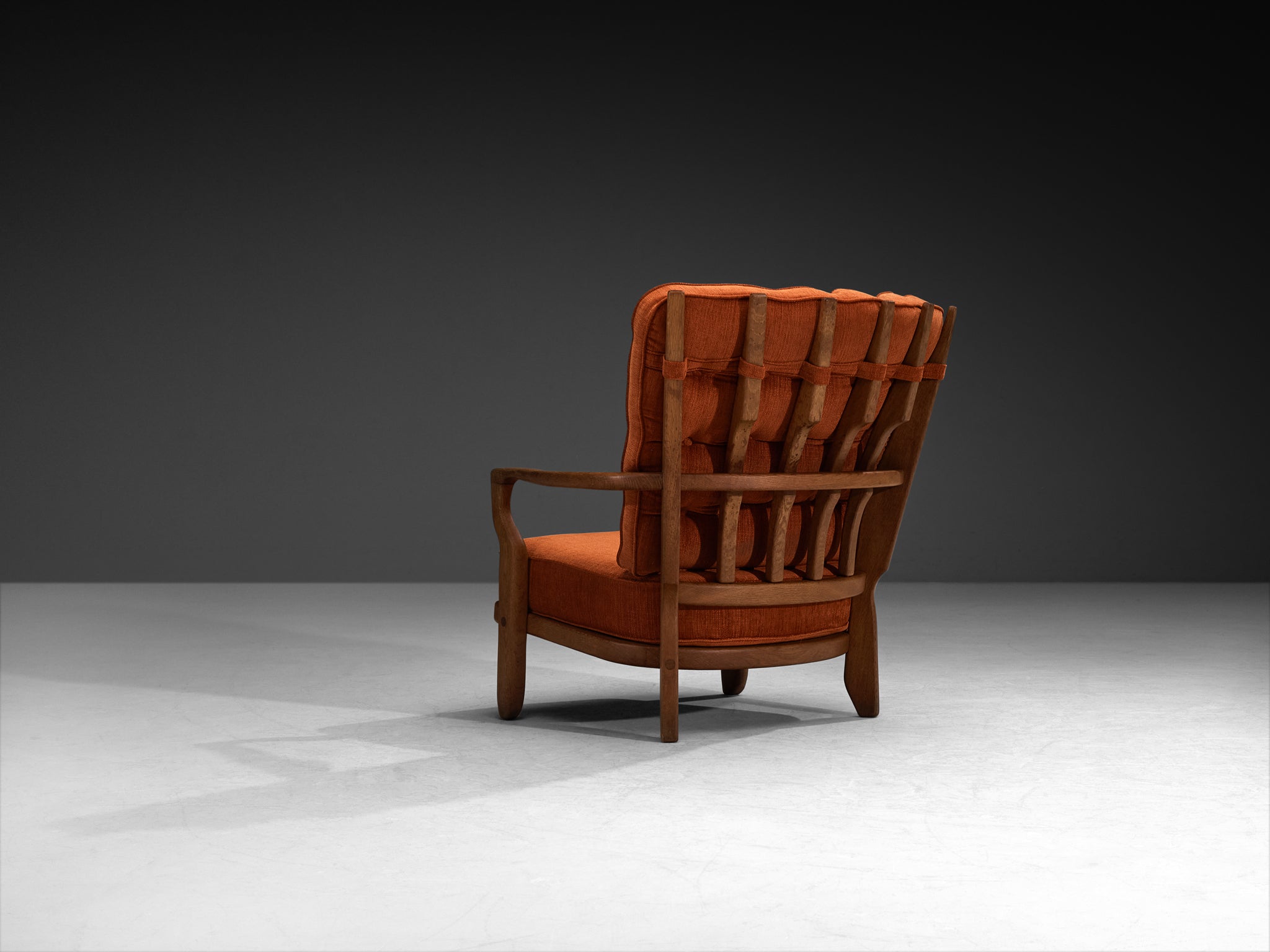 Guillerme & Chambron 'Romeo' Lounge Chair in Solid Oak Seating Morentz