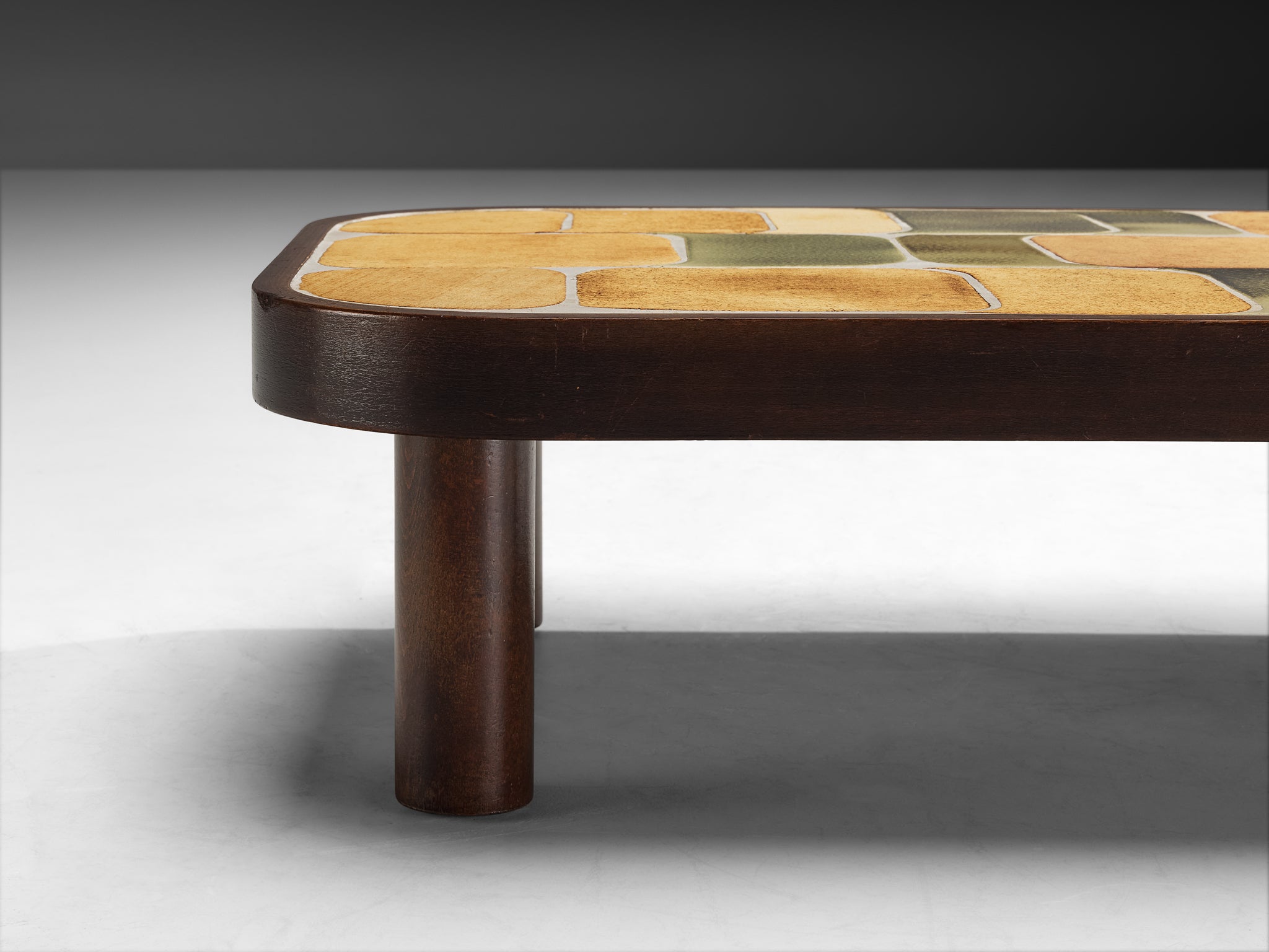 Roger Capron ‘Sou-Chong’ Coffee Table in Ceramic and Wood