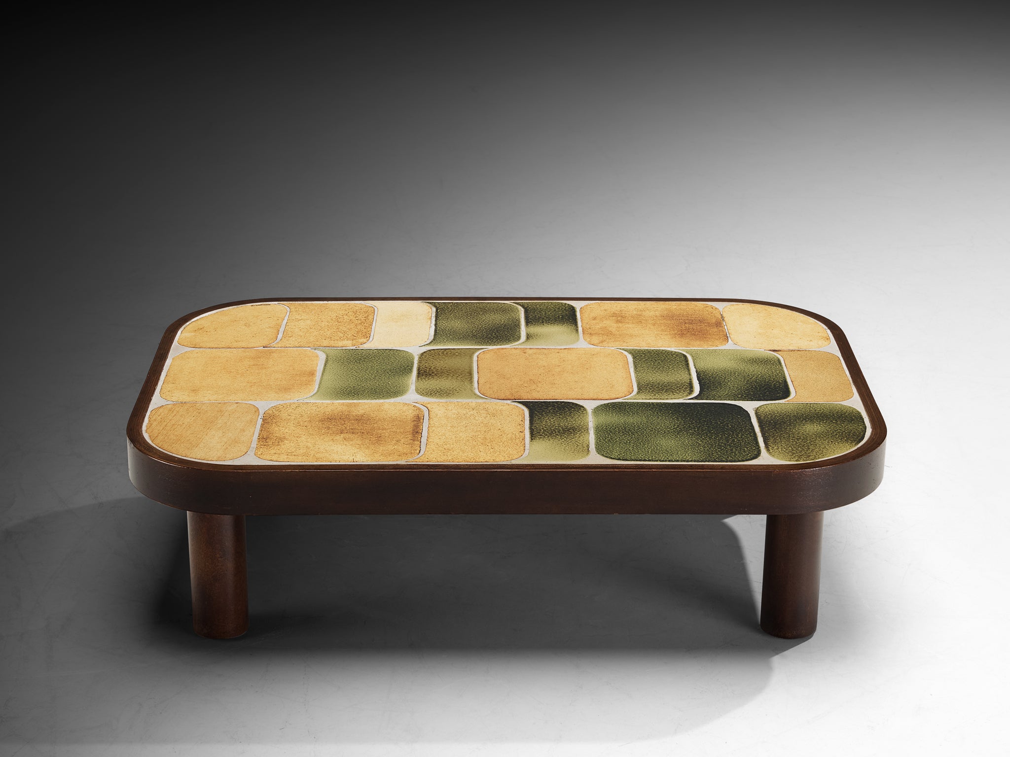 Roger Capron ‘Sou-Chong’ Coffee Table in Ceramic and Wood
