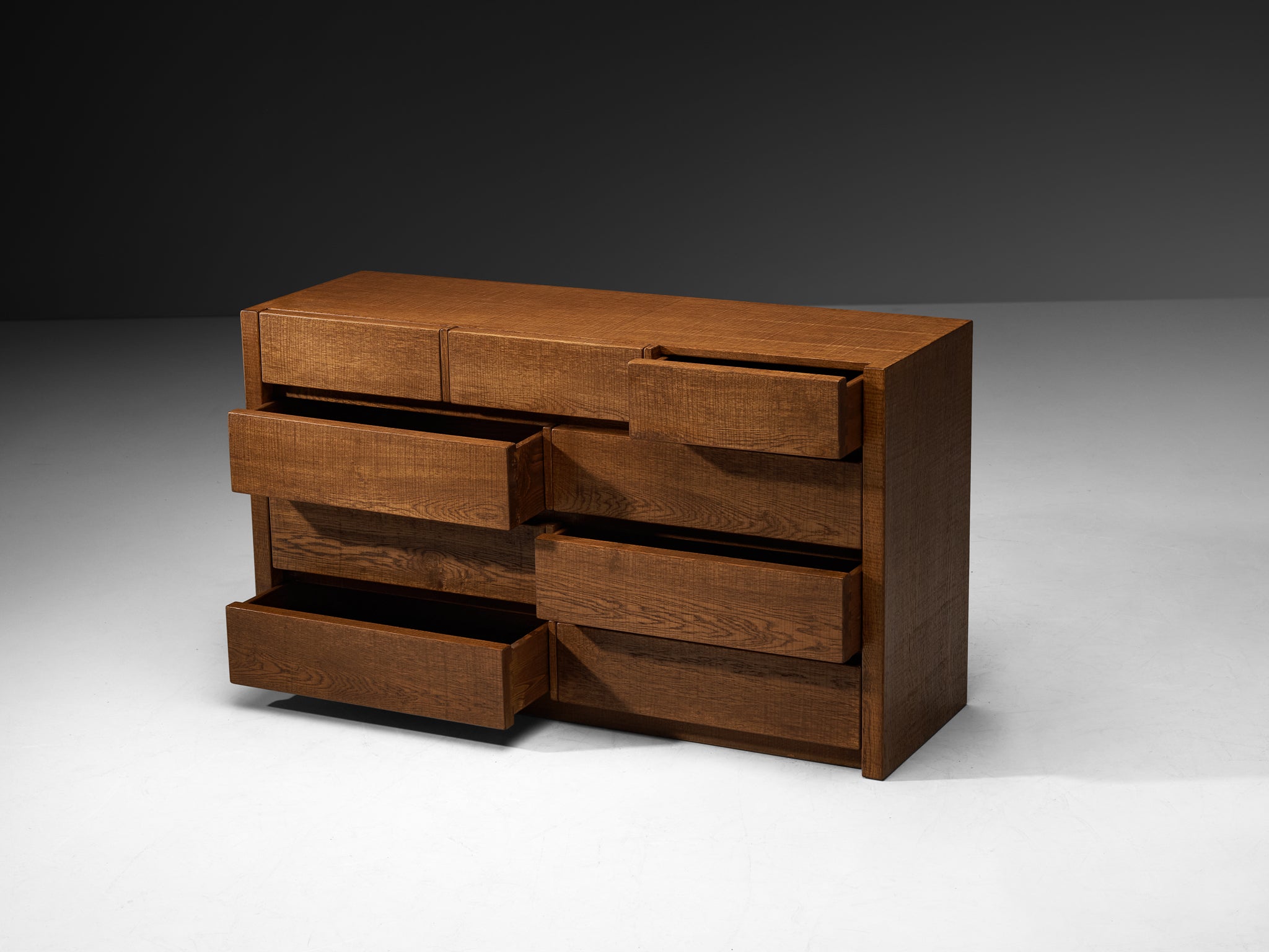 Giuseppe Rivadossi for Officina Rivadossi Chest of Drawers in Oak