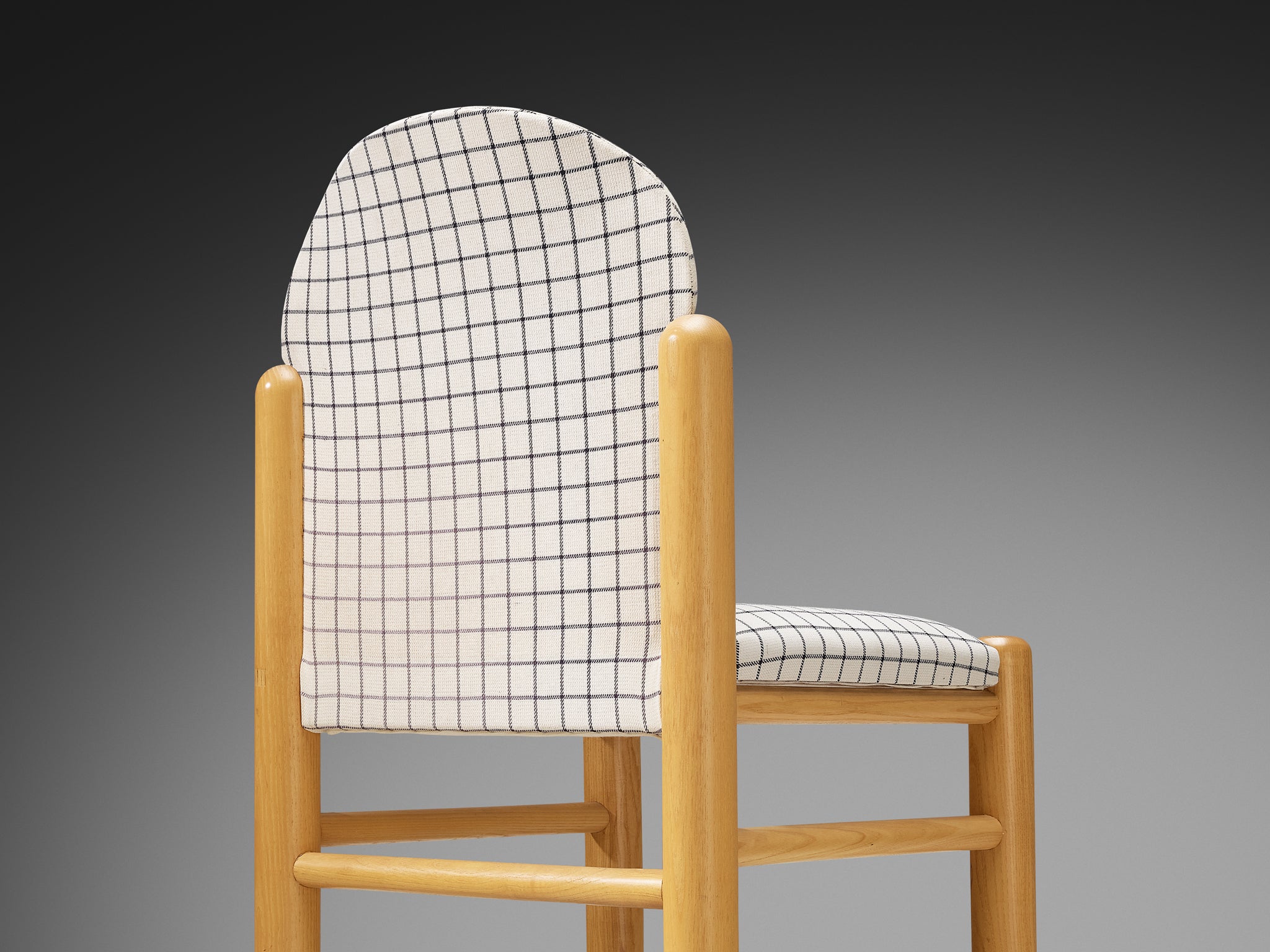 Set of Four 1960s Italian Dining Chairs in Ash Seating Morentz