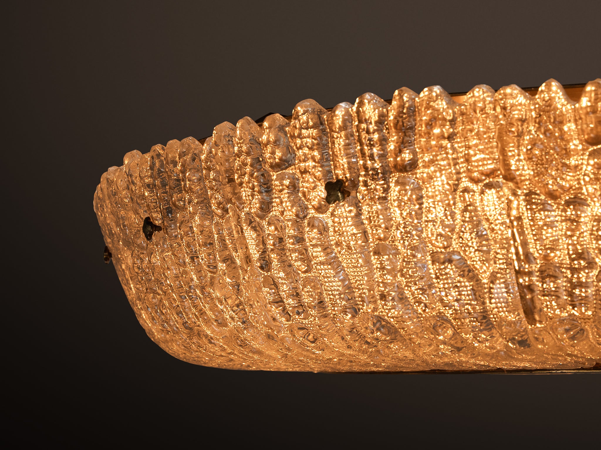 Exceptionally Large-Scaled Carl Fagerlund for Orrefors Glass Chandelier Lighting Morentz