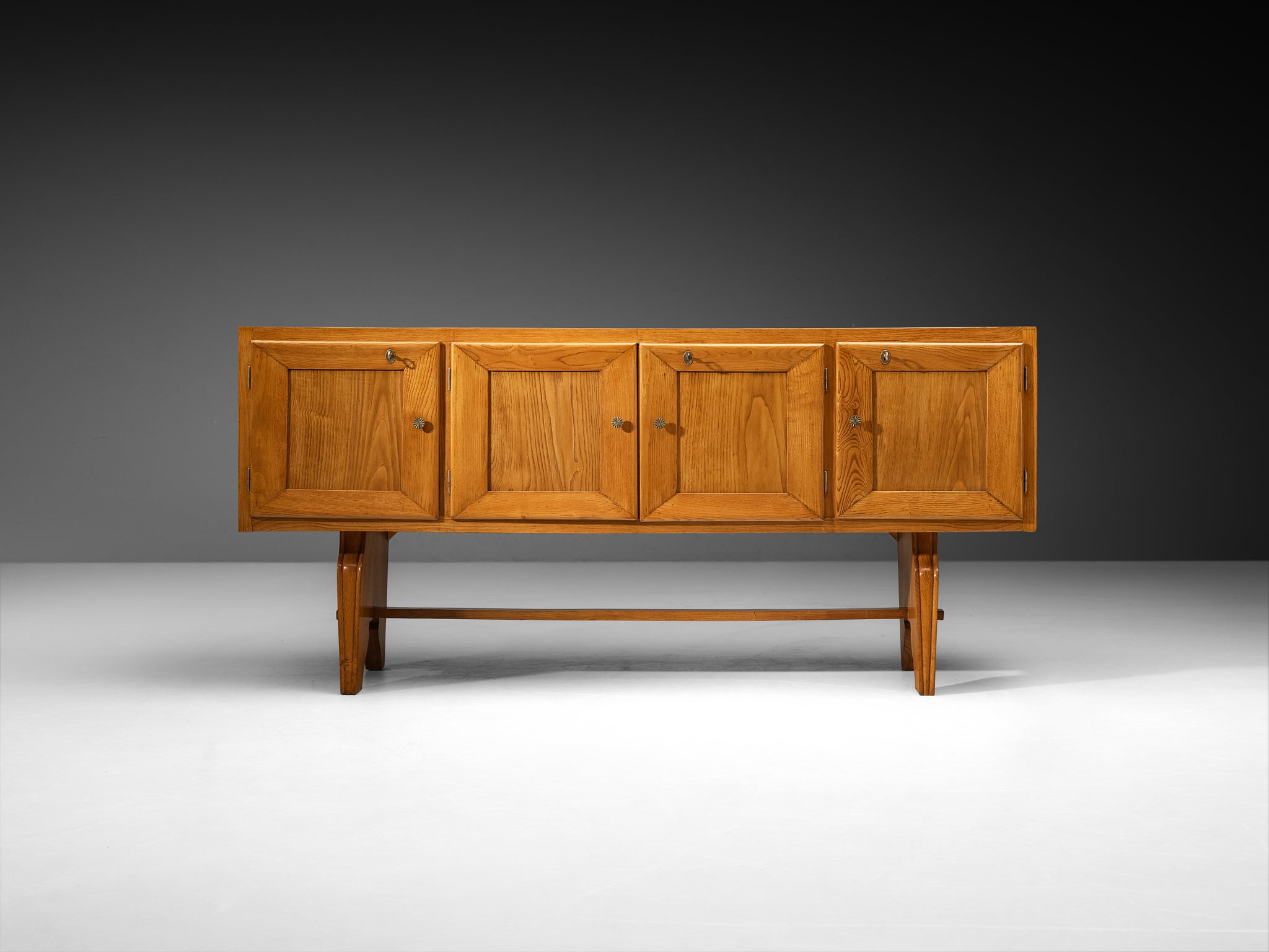 1940s Italian Mid-Century Modern Sideboard in Oak Case pieces and storage cabinets Morentz