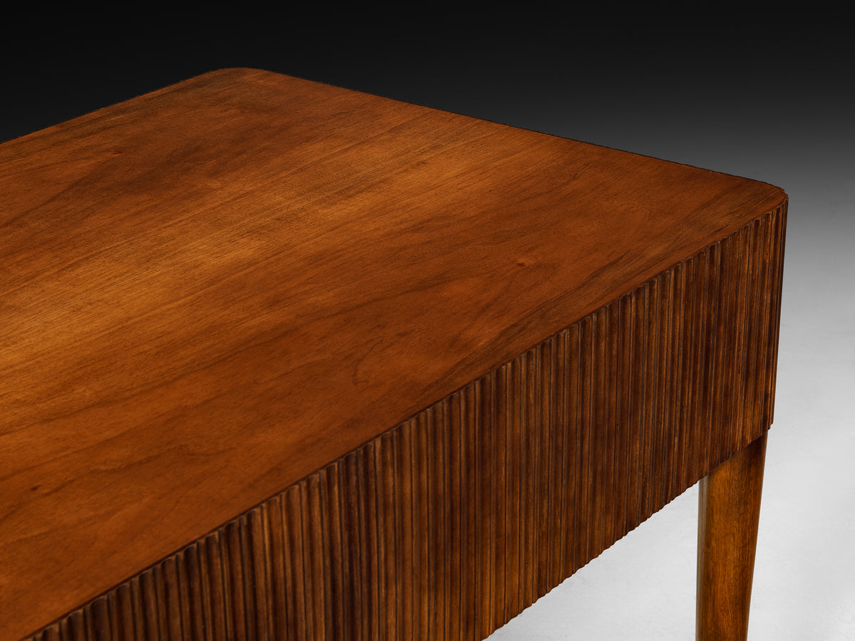 Paolo Buffa for Galdino Maspero Writing Desk in Walnut Tables Morentz