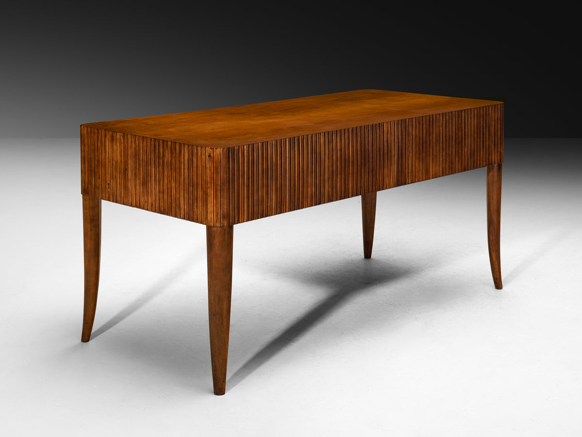 Paolo Buffa for Galdino Maspero Writing Desk in Walnut Tables Morentz