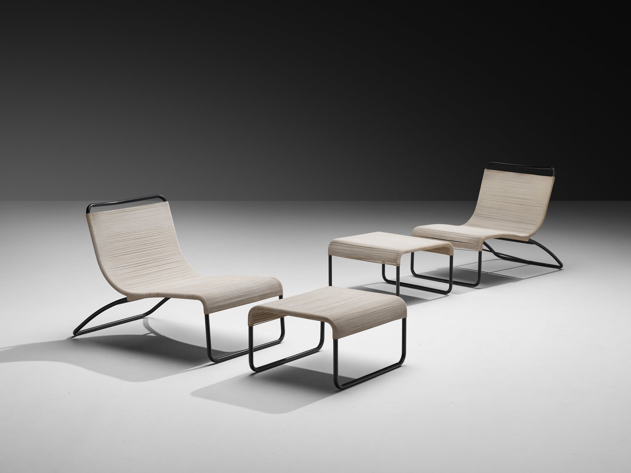 Hendrik Van Keppel & Taylor Green Pair of Lounge Chairs and Ottomans Seating Morentz