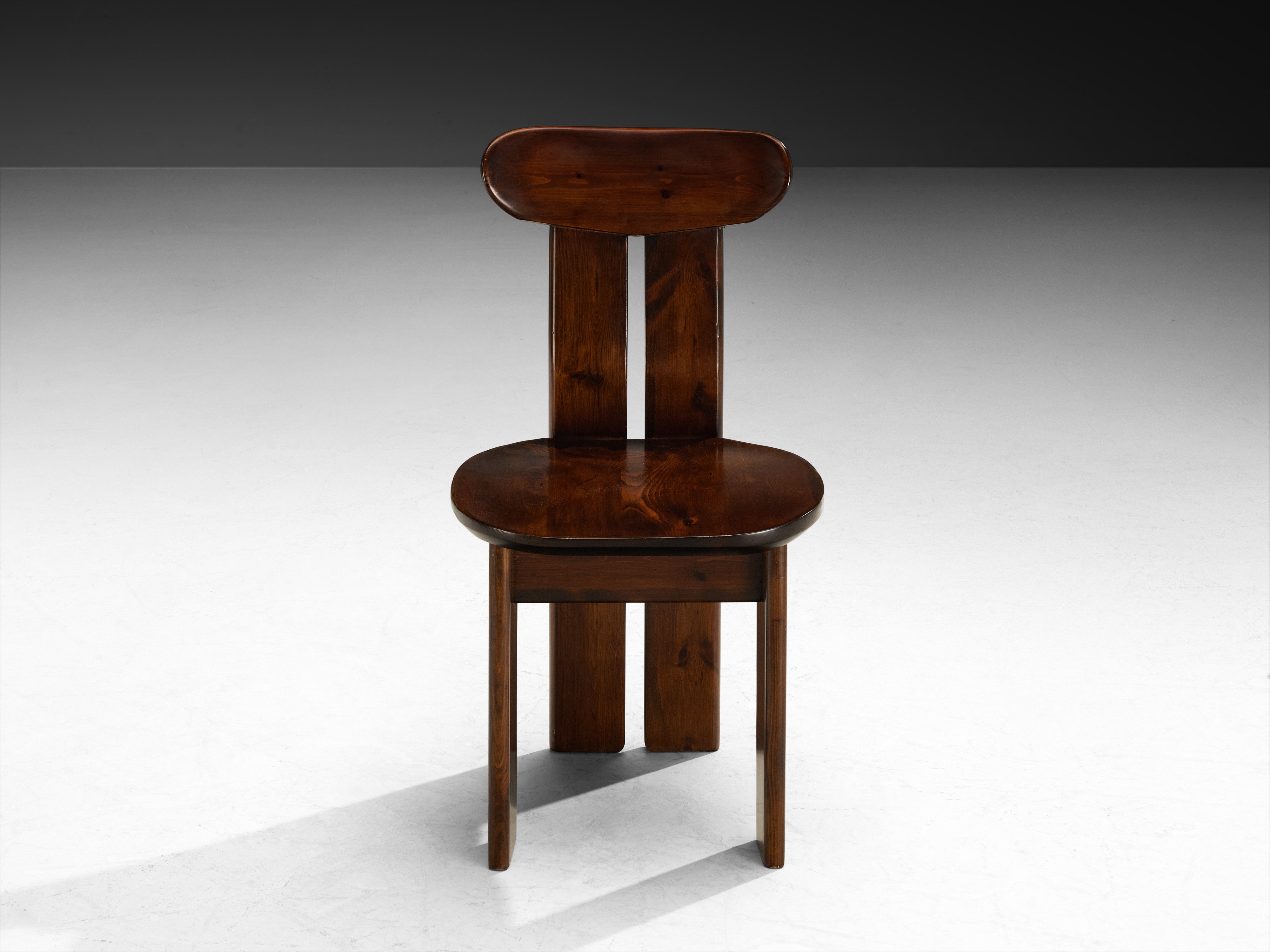 1970s Post-Modern Italian Set of Twelve Dining Chairs in Pine Seating Morentz