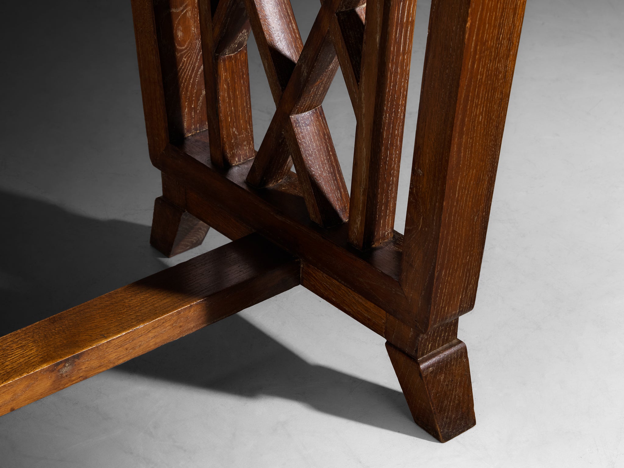 Ernesto Valabrega for Vittorio Valabrega Art Deco Desk in Cerused Oak Tables Morentz