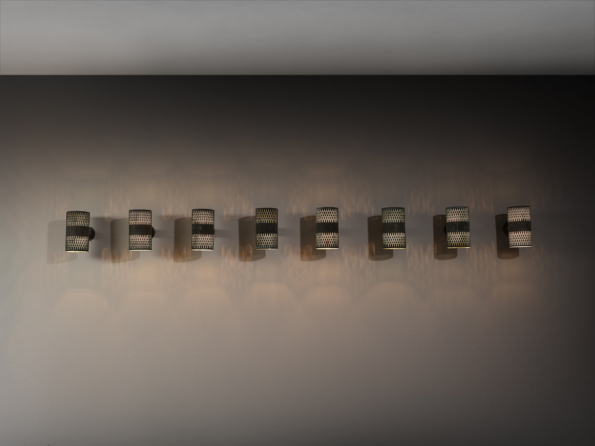 Hans Bergström for Ateljé Lyktan '1040 U' Wall Lights in Patinated Copper Lighting Morentz