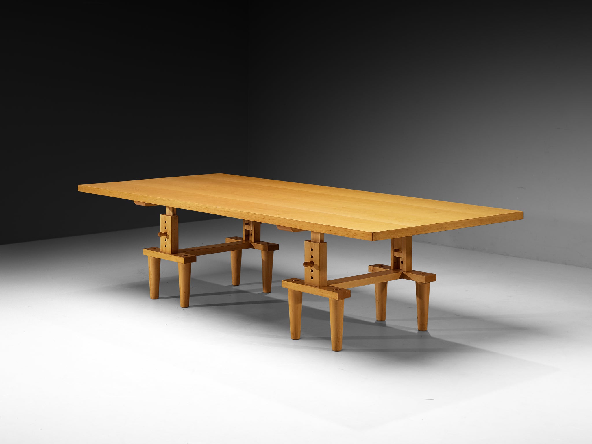 Achille & Pier Giacomo Castiglioni for Zanotta Large 'Bramante' Table in Maple 300cm/118in