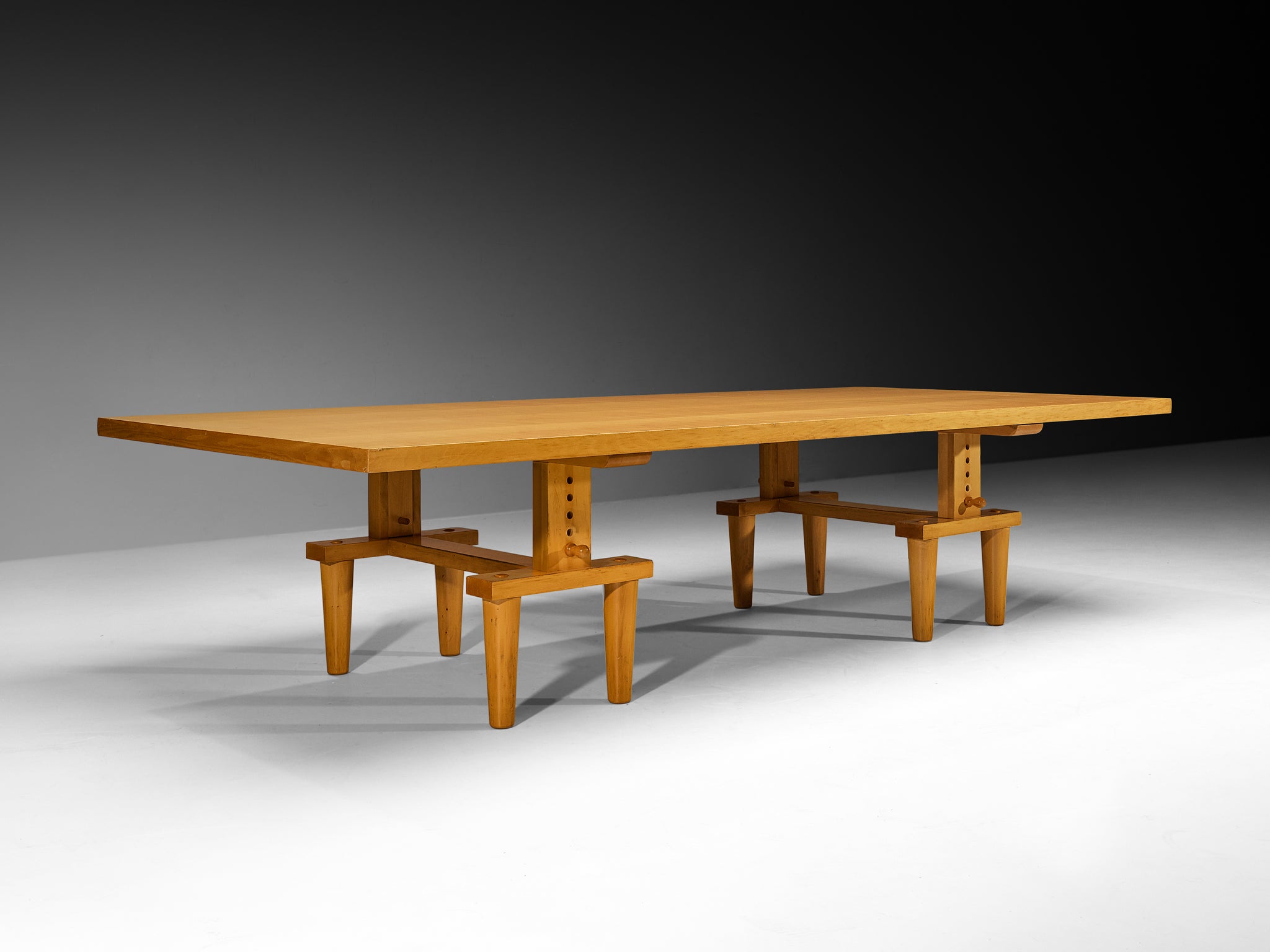 Achille & Pier Giacomo Castiglioni for Zanotta Large 'Bramante' Table in Maple 300cm/118in