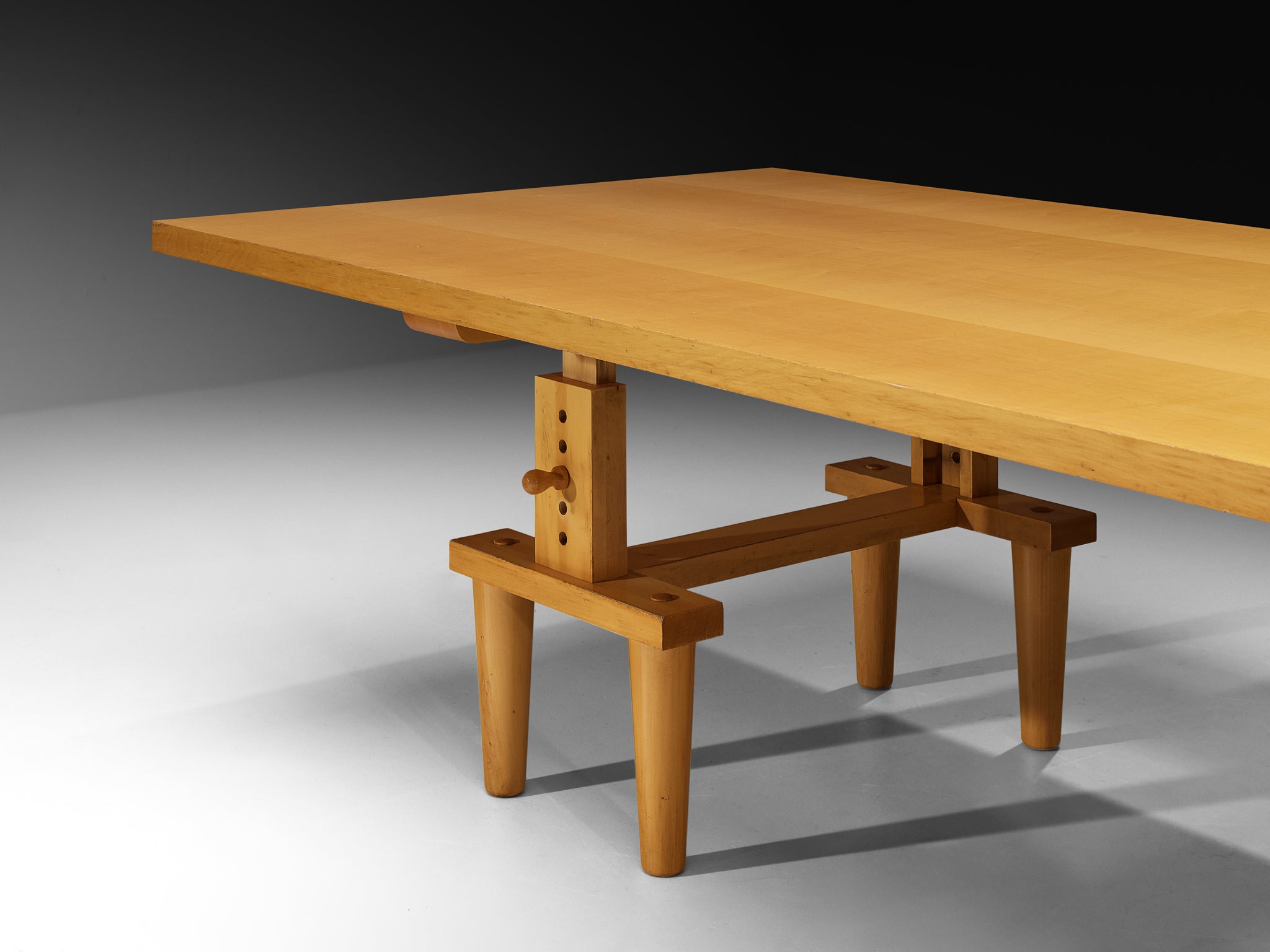 Achille & Pier Giacomo Castiglioni for Zanotta Large 'Bramante' Table in Maple 300cm/118in