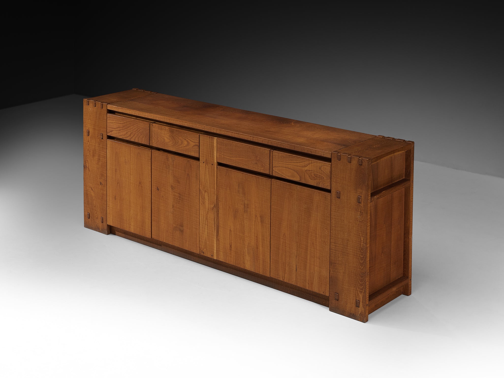 Giuseppe Rivadossi Hand-Carved Sideboard in Oak Case pieces and storage cabinets Morentz