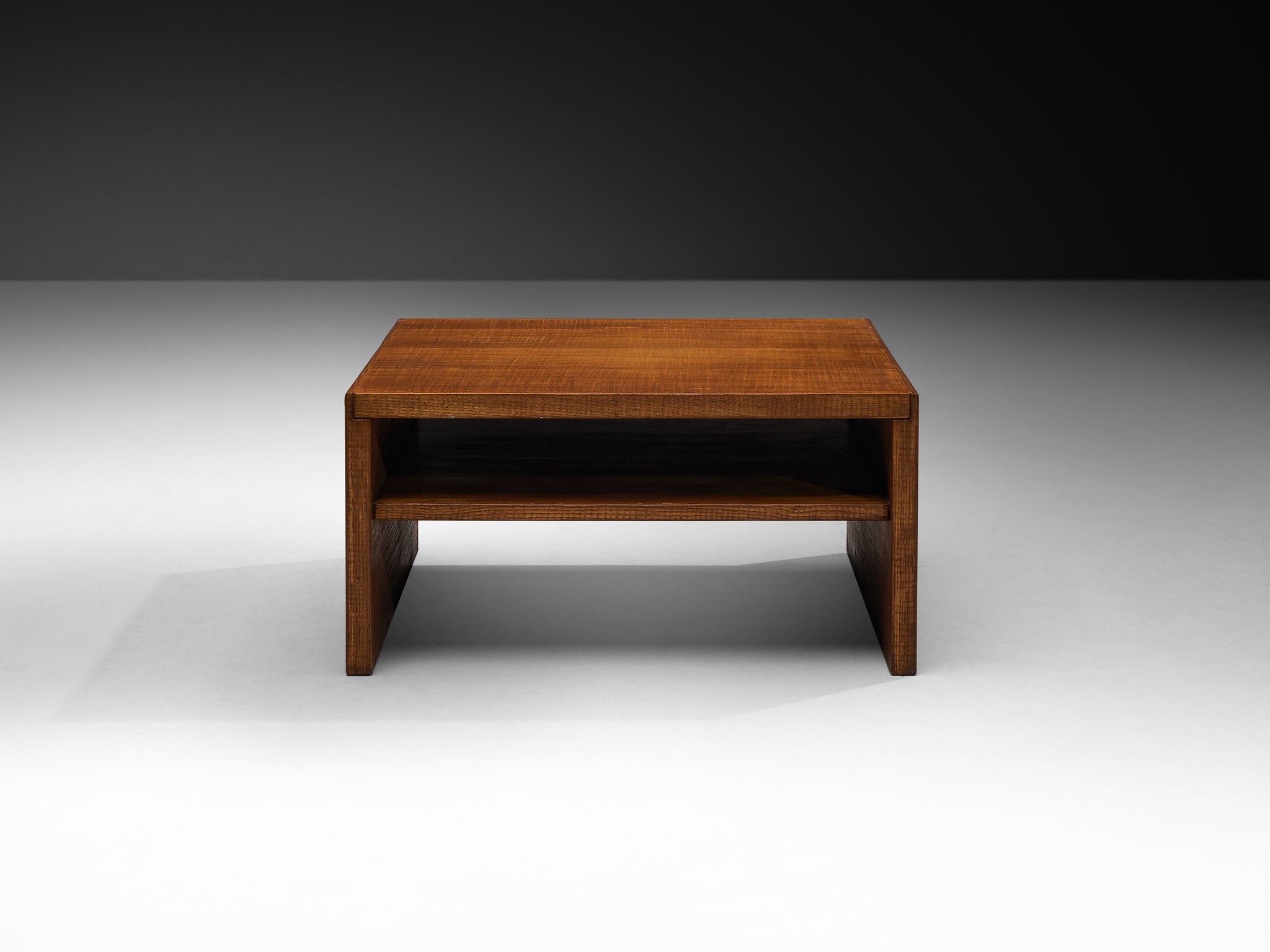 Giuseppe Rivadossi for Officina Rivadossi Architectural Square Oak Coffee Table Tables Morentz