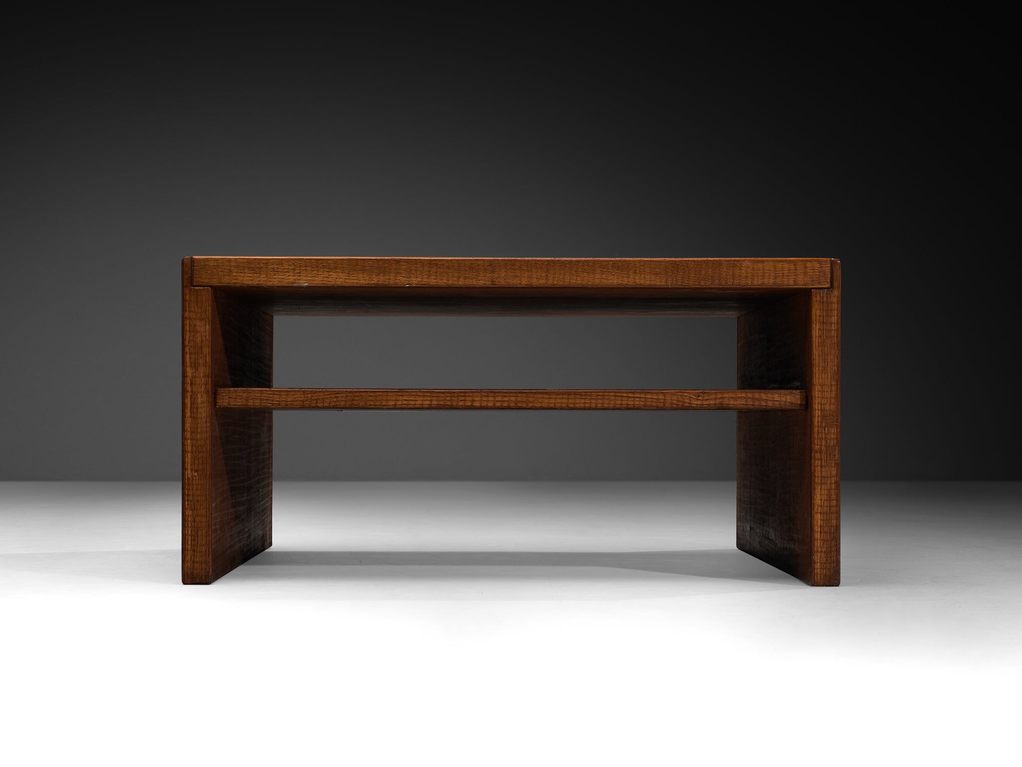 Giuseppe Rivadossi for Officina Rivadossi Architectural Square Oak Coffee Table Tables Morentz