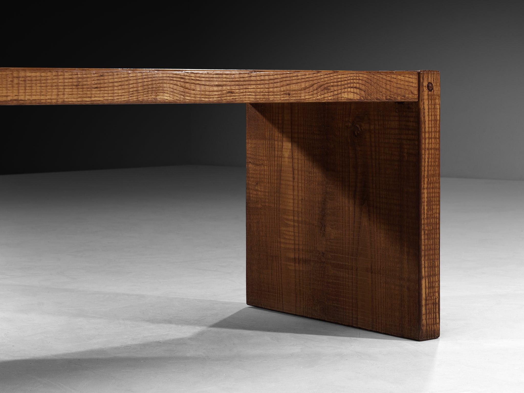 Giuseppe Rivadossi Hand-Carved Coffee Table or Bench in Oak Tables Morentz