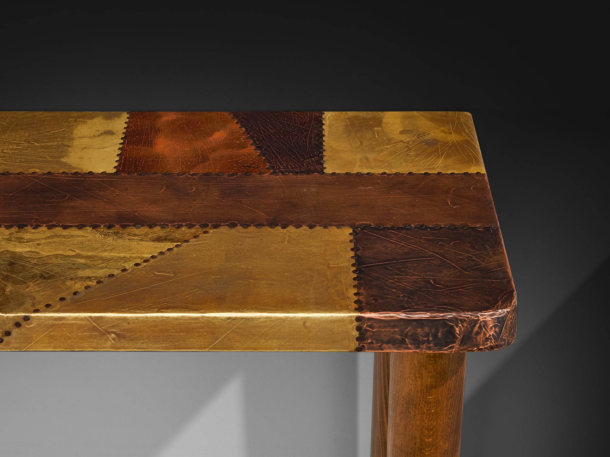 Lorenzo Burchiellaro Pair of Console Tables in Copper Tables Morentz
