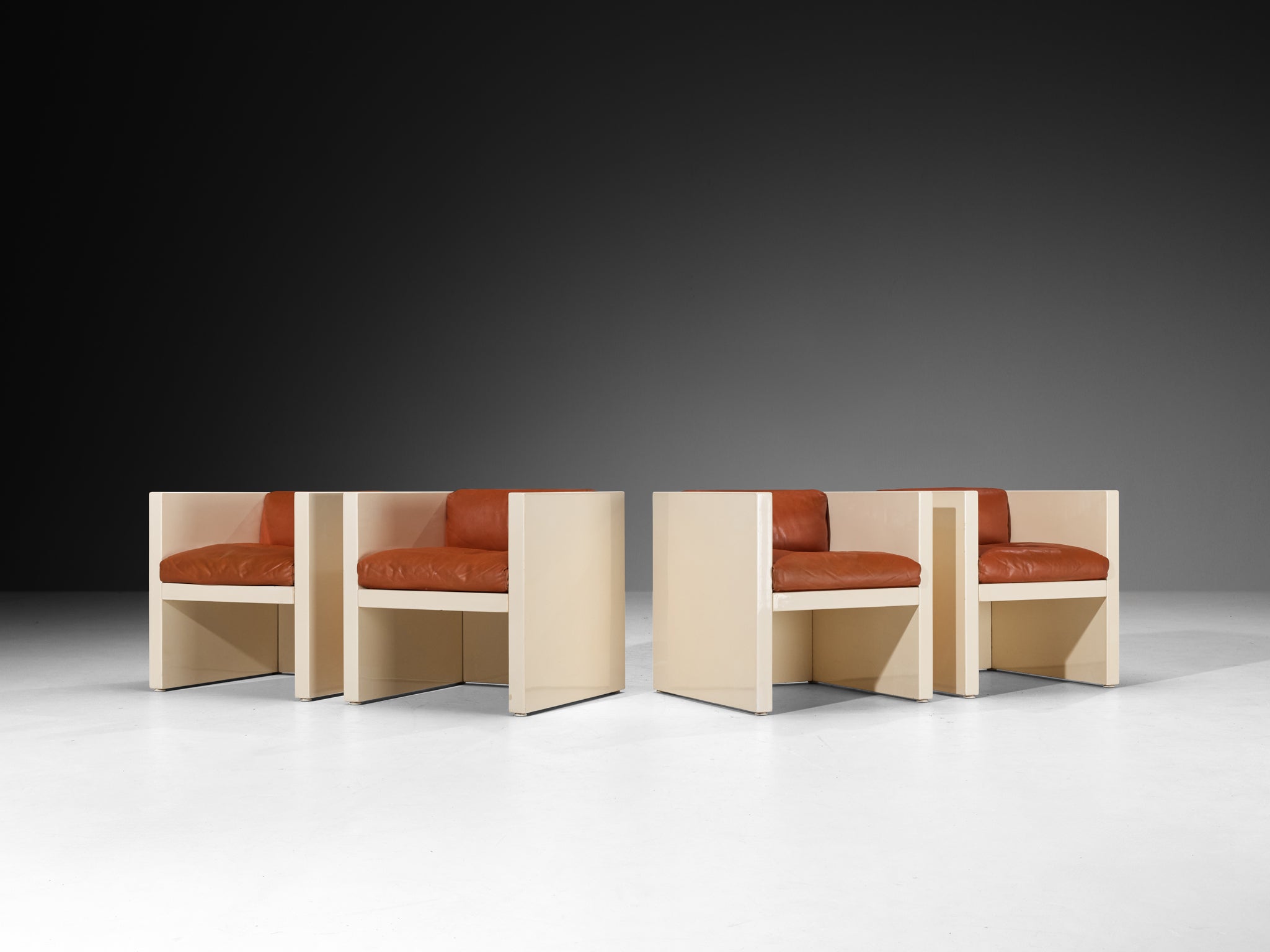 Massimo & Lella Vignelli Rare Saratoga Dining / Lounge Set with Table and Chairs Tables Morentz