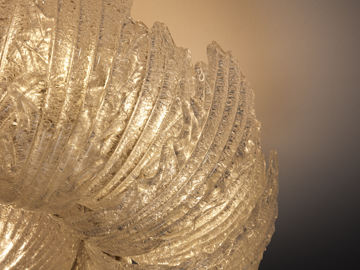 Barovier & Toso Crystal Glass Flush Mount Lighting Morentz
