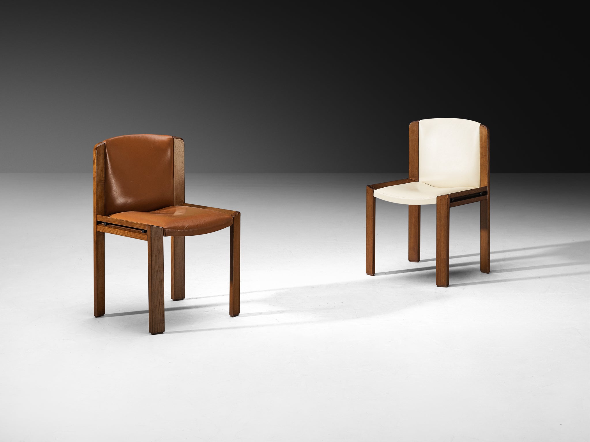 Joe Colombo for Pozzi Set of Ten '300' Dining Chairs in Ash Seating Morentz