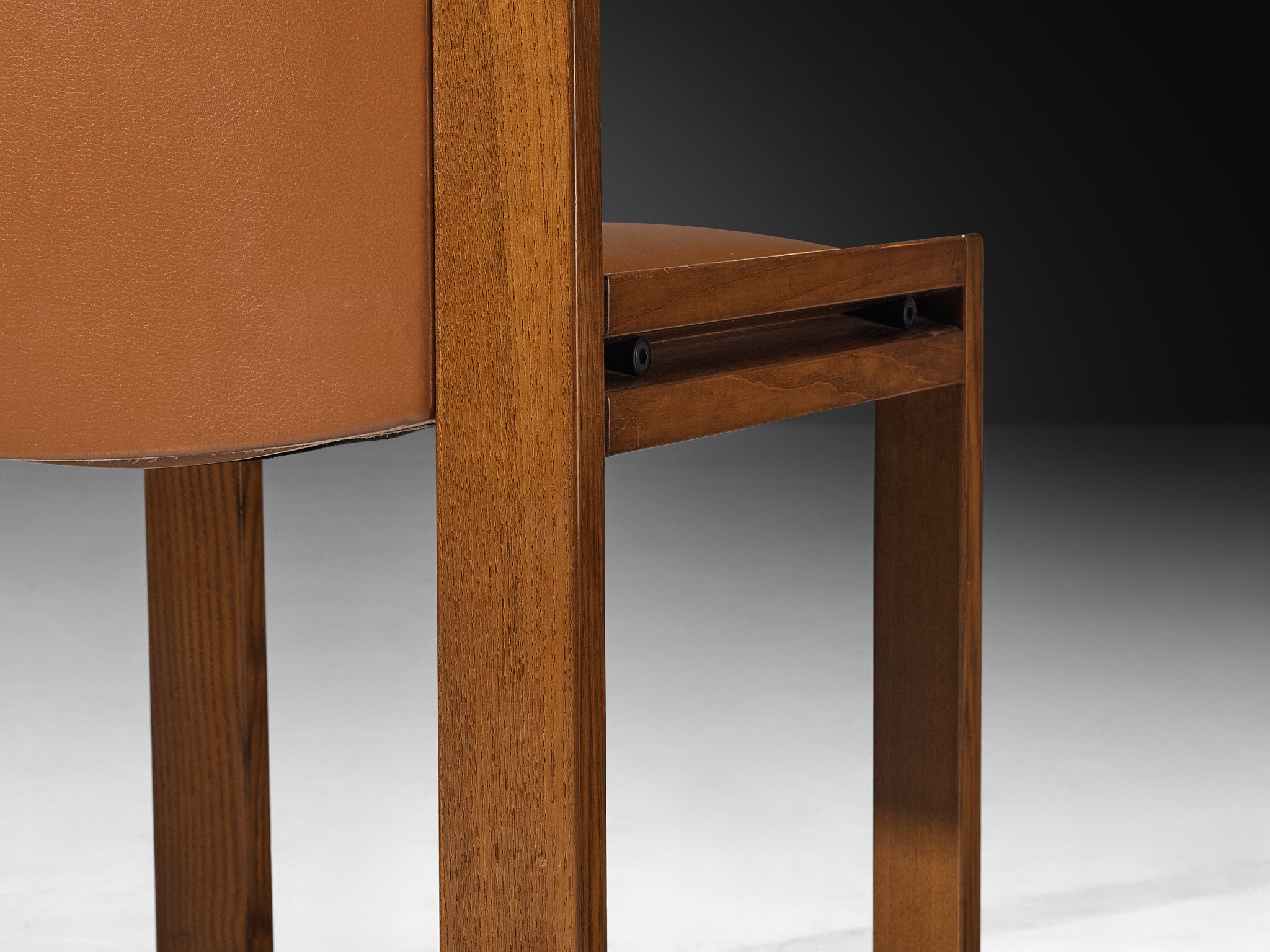 Joe Colombo for Pozzi Set of Ten '300' Dining Chairs in Ash Seating Morentz