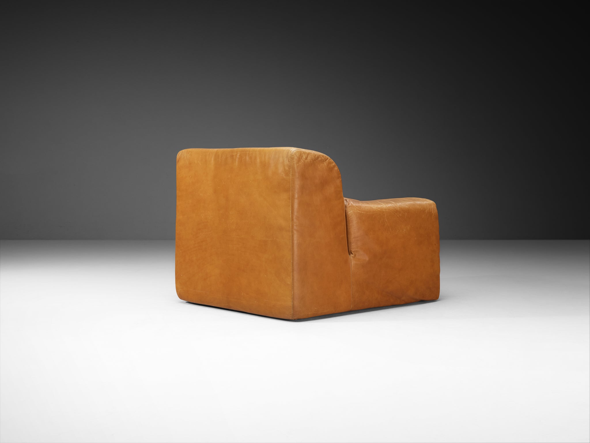 Gionathan de Pas, Donato D’Urbino & Paolo Lomazzi 'Ipercubo 200' 1970s Lounge Chairs in Leather Seating Morentz