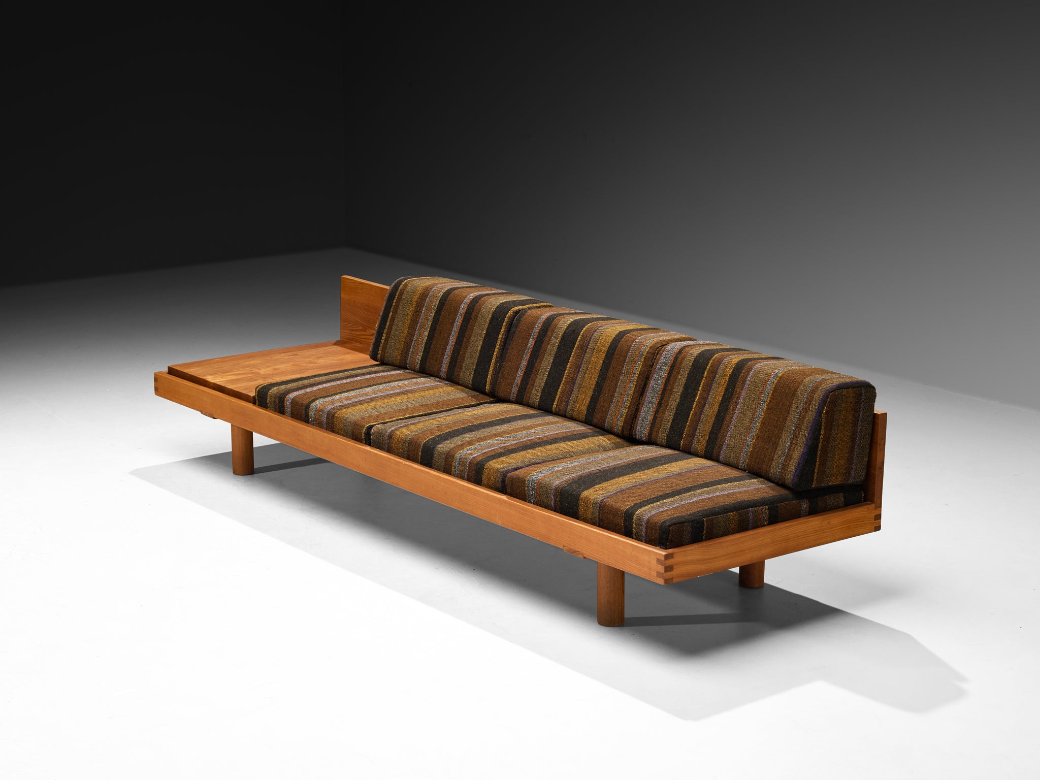 Early Pierre Chapo 'L09I' Sofa or Bench in Solid Elm Seating Morentz