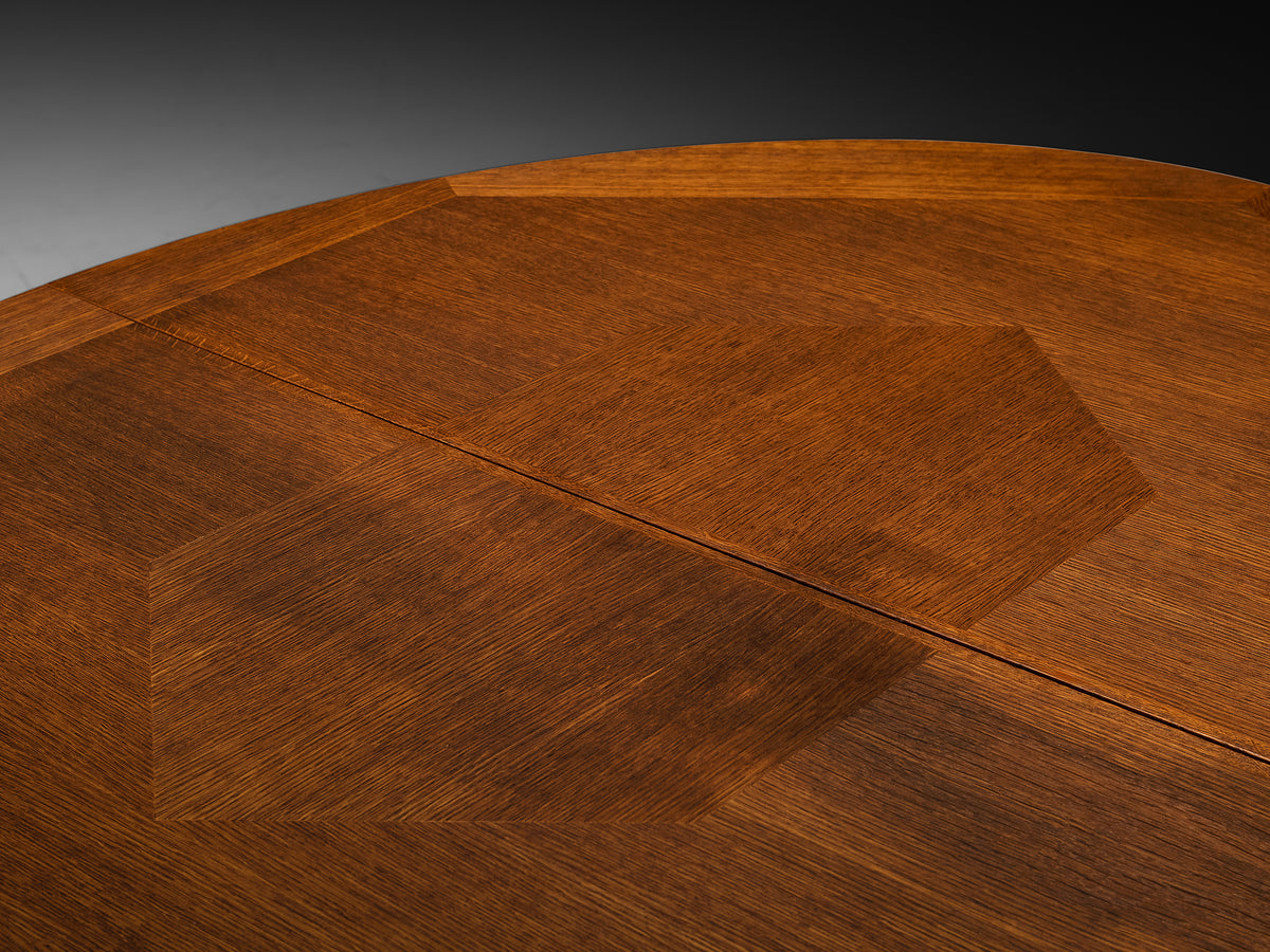 Guillerme & Chambron Oval Extendable Dining Table in Oak Tables Morentz