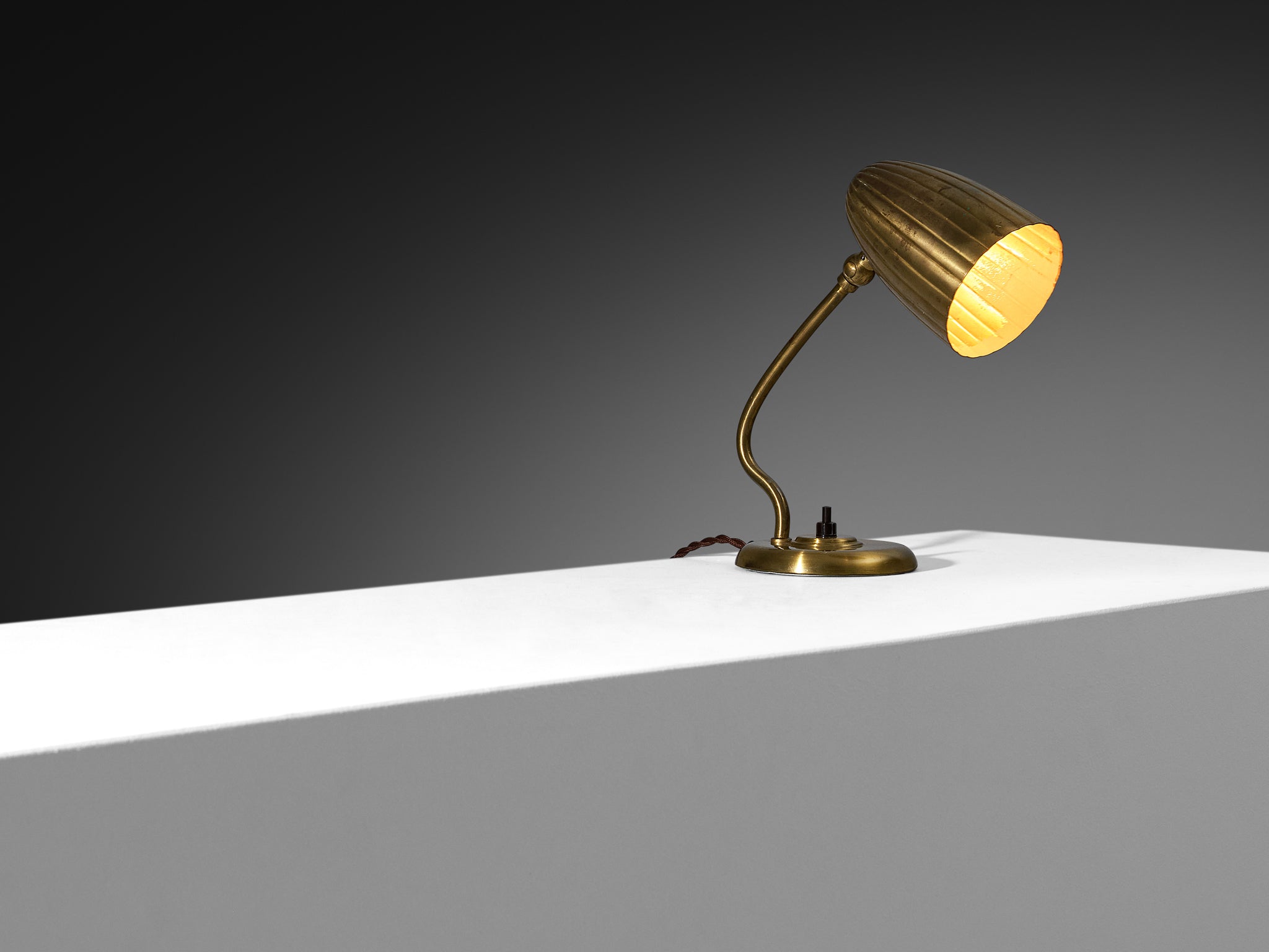 Harald Notini for Arvid Böhlmarks Lampfabrik Table Lamp in Brass Lighting Morentz
