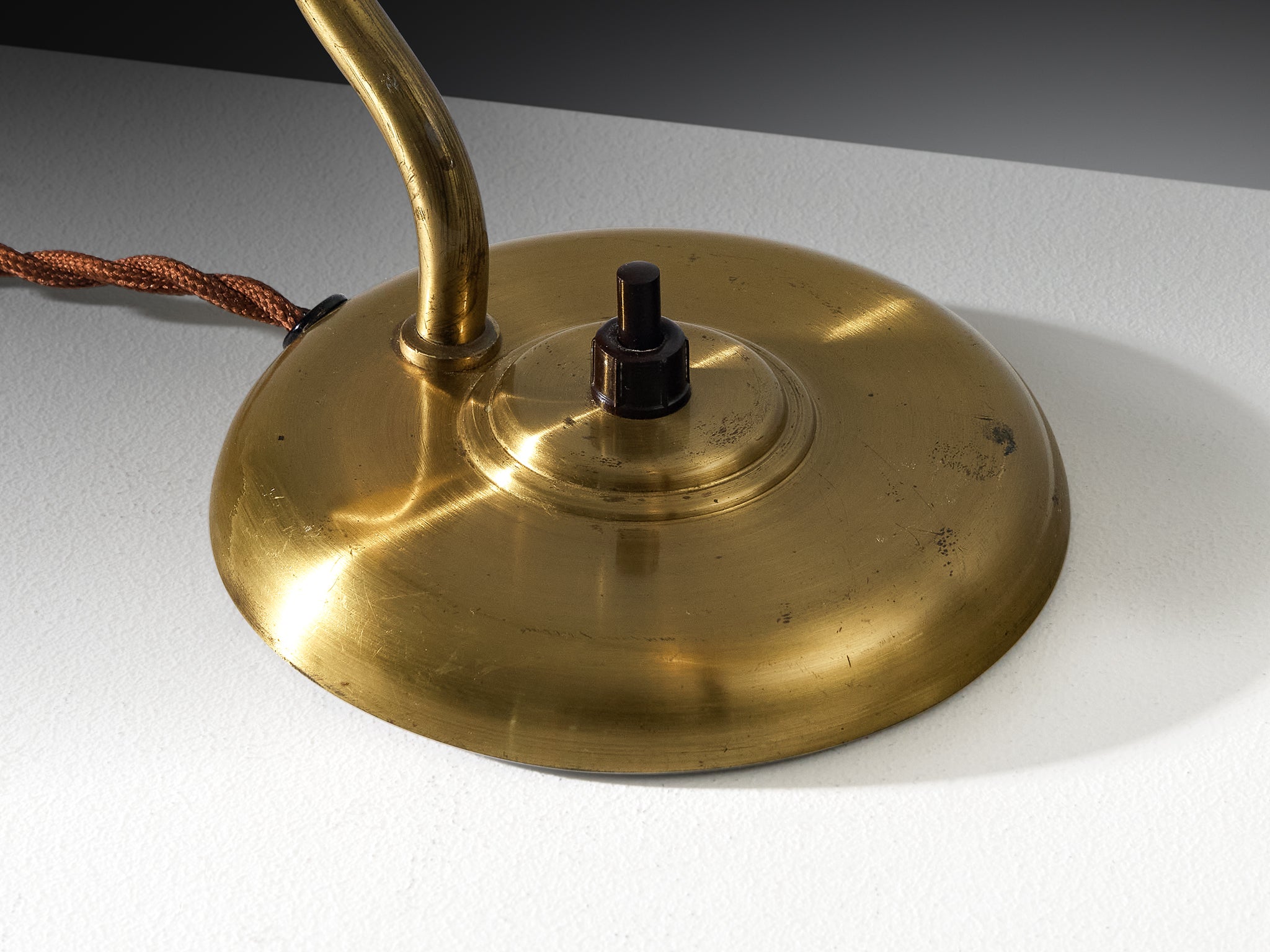 Harald Notini for Arvid Böhlmarks Lampfabrik Table Lamp in Brass Lighting Morentz