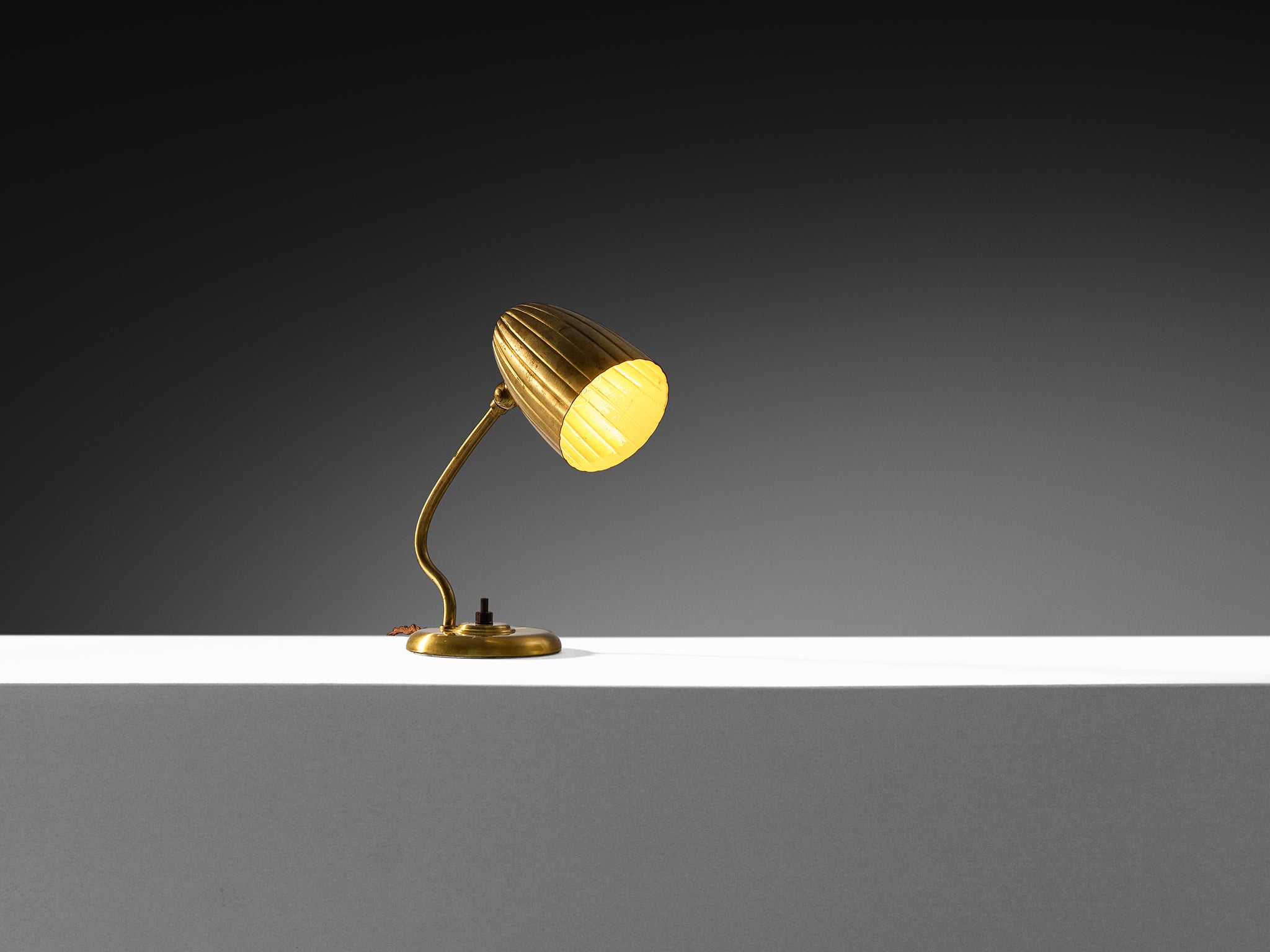 Harald Notini for Arvid Böhlmarks Lampfabrik Table Lamp in Brass Lighting Morentz