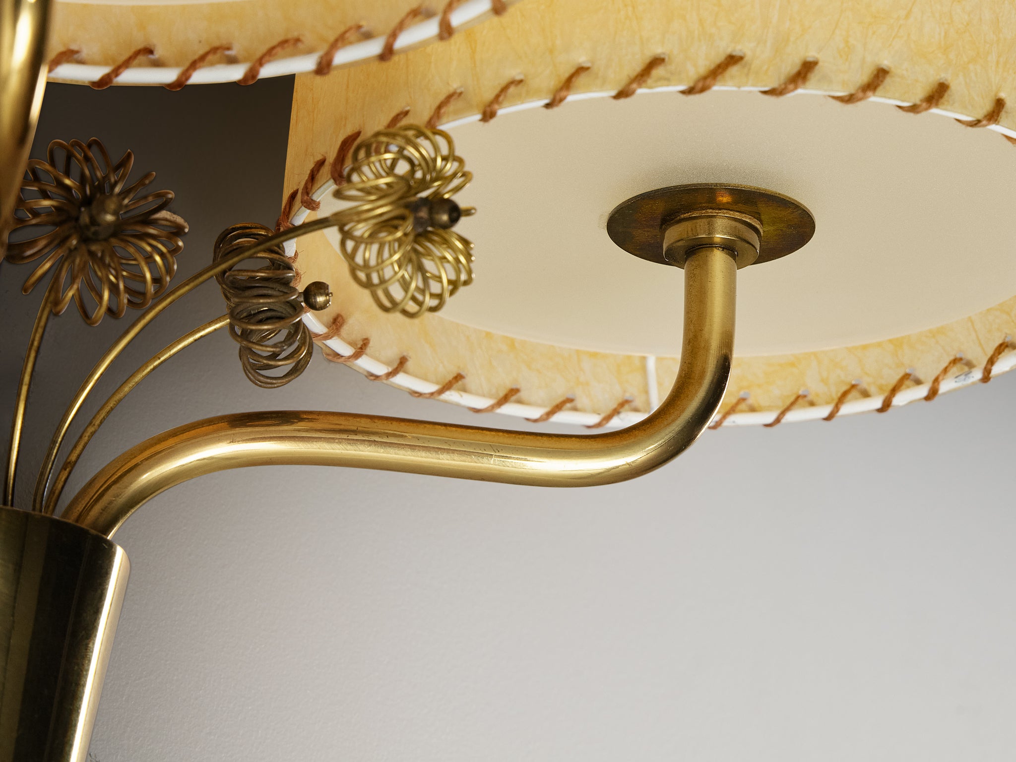 Elegant Paavo Tynell for Taito Oy '9445' Wall Light in Brass Lighting Morentz