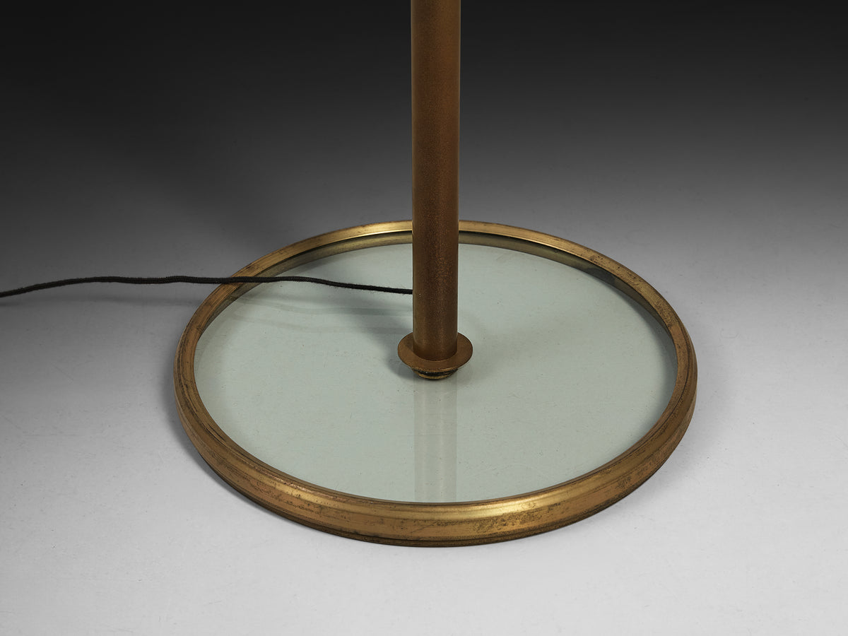 Gio Ponti for Fontana Arte ‘Parco dei Principi’ Floor Lamp with Beige Shade Lighting Morentz