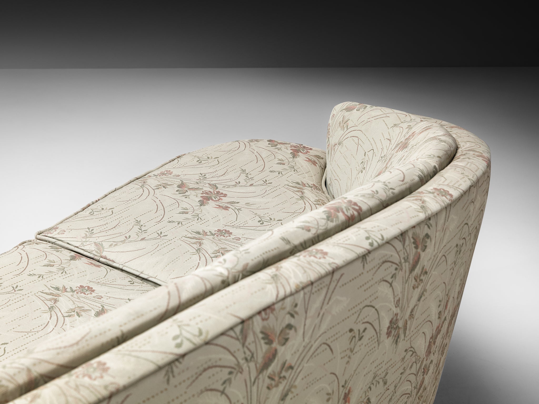 Mid-Century Modern Italian Isa Bergamo Curved Sofa 1950s